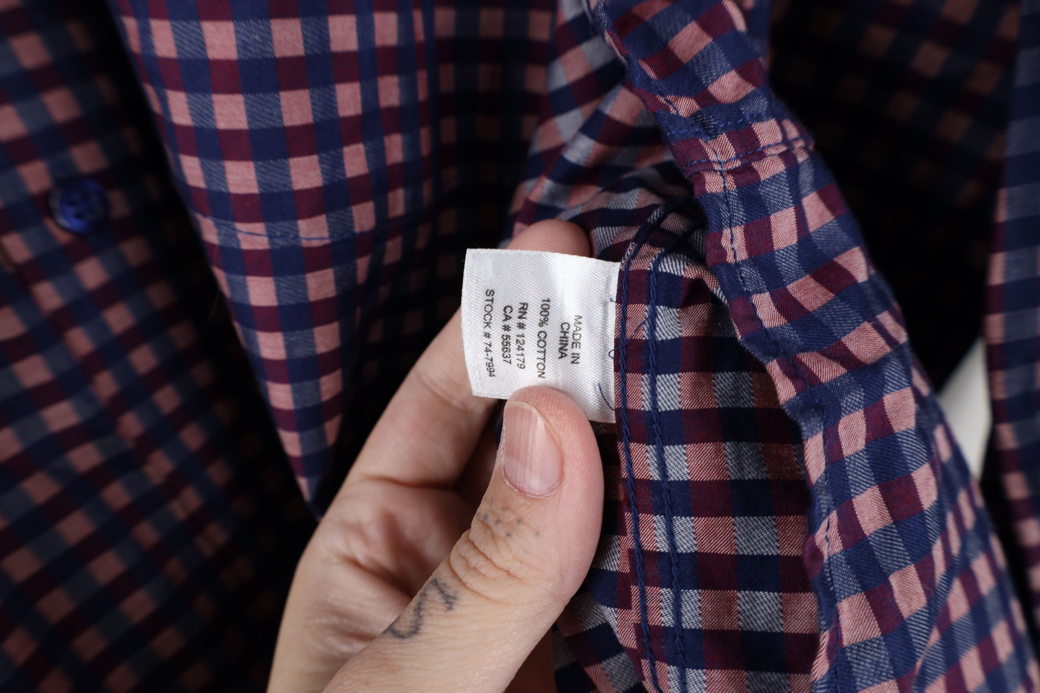 Johnston & Murphy Johnston & Murphy Plaid Collared Button Shirt Cotton Size US XL / EU 56 / 4 - 7 Thumbnail