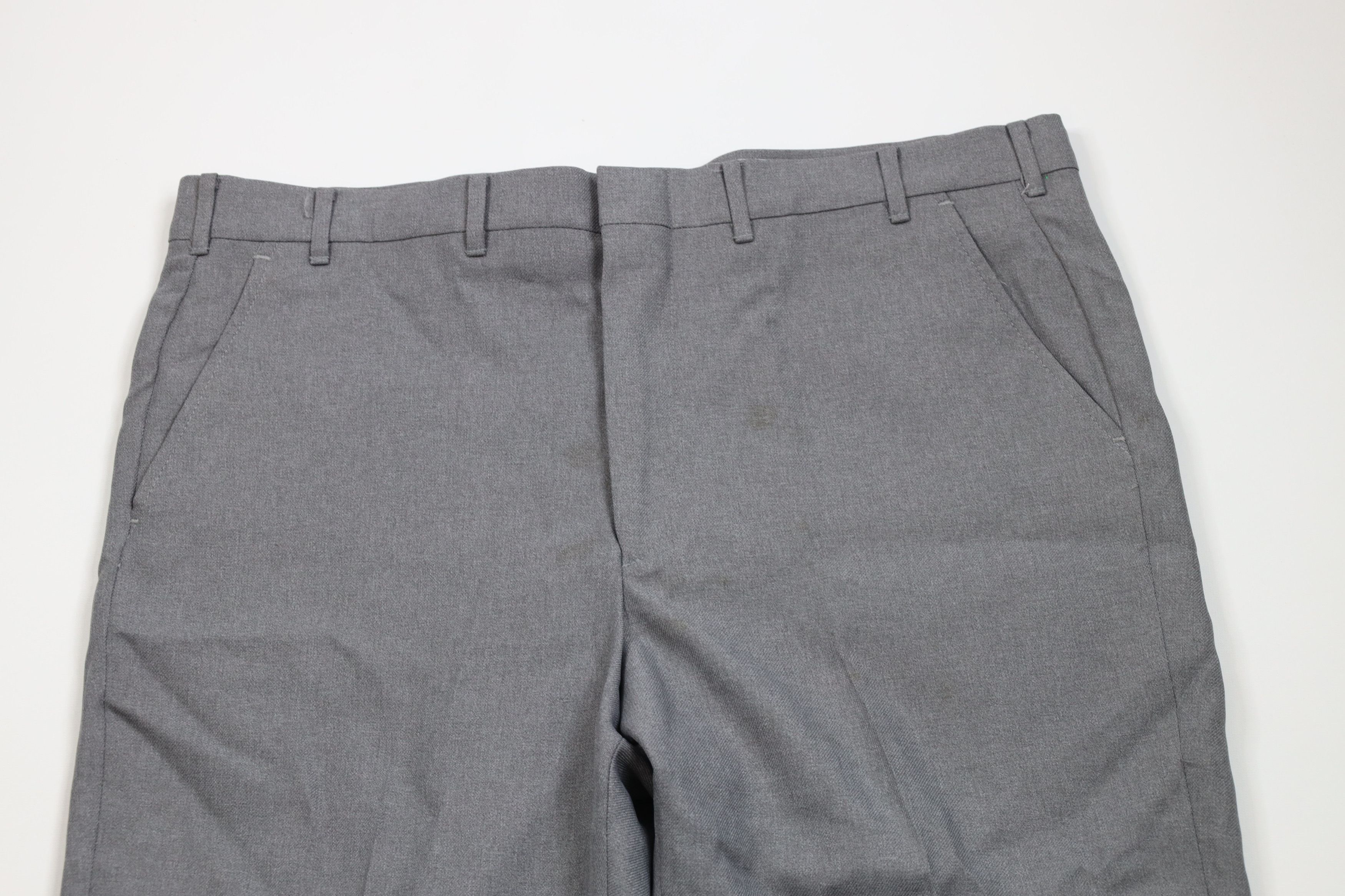 Vintage Vintage 70s Streetwear Knit Bell Bottoms Chino Pants Gray Size US 40 / EU 56 - 2 Thumbnail