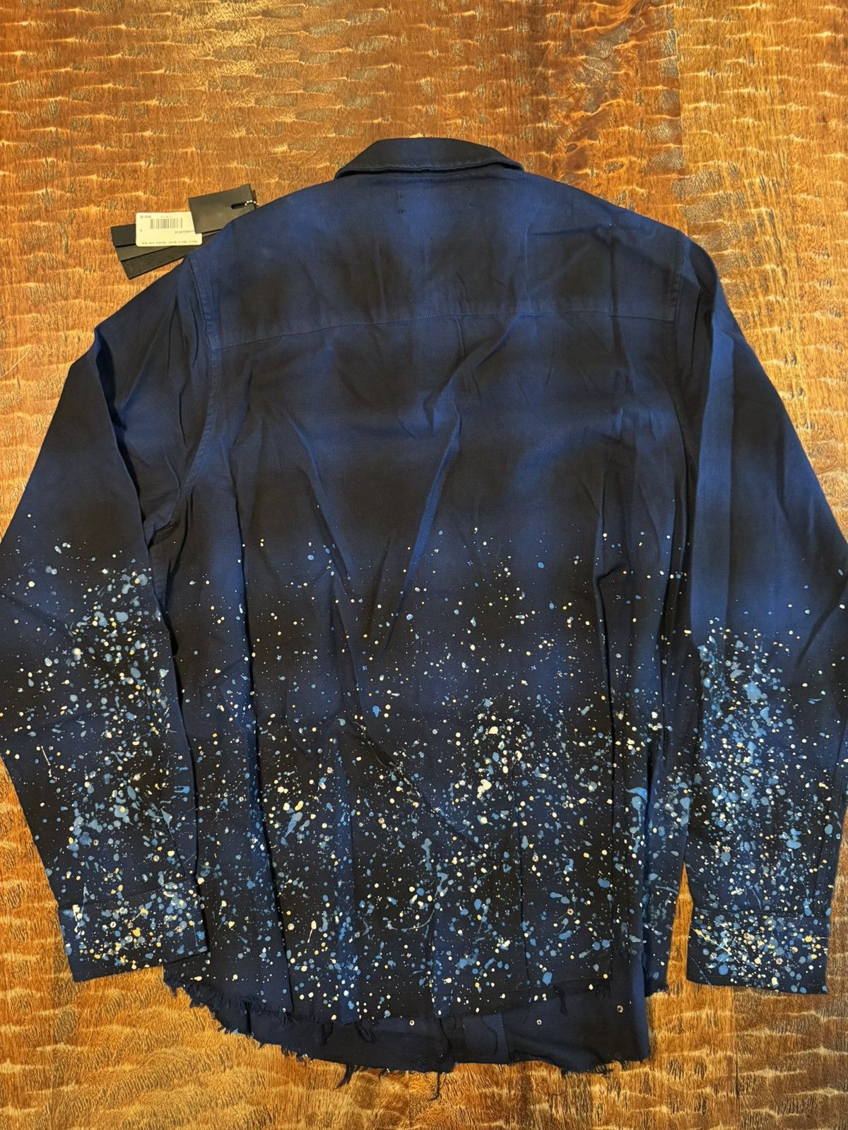 Amiri Amiri Crystal Painter Blue Flannel Shirt Size US S / EU 44-46 / 1 - 2 Thumbnail