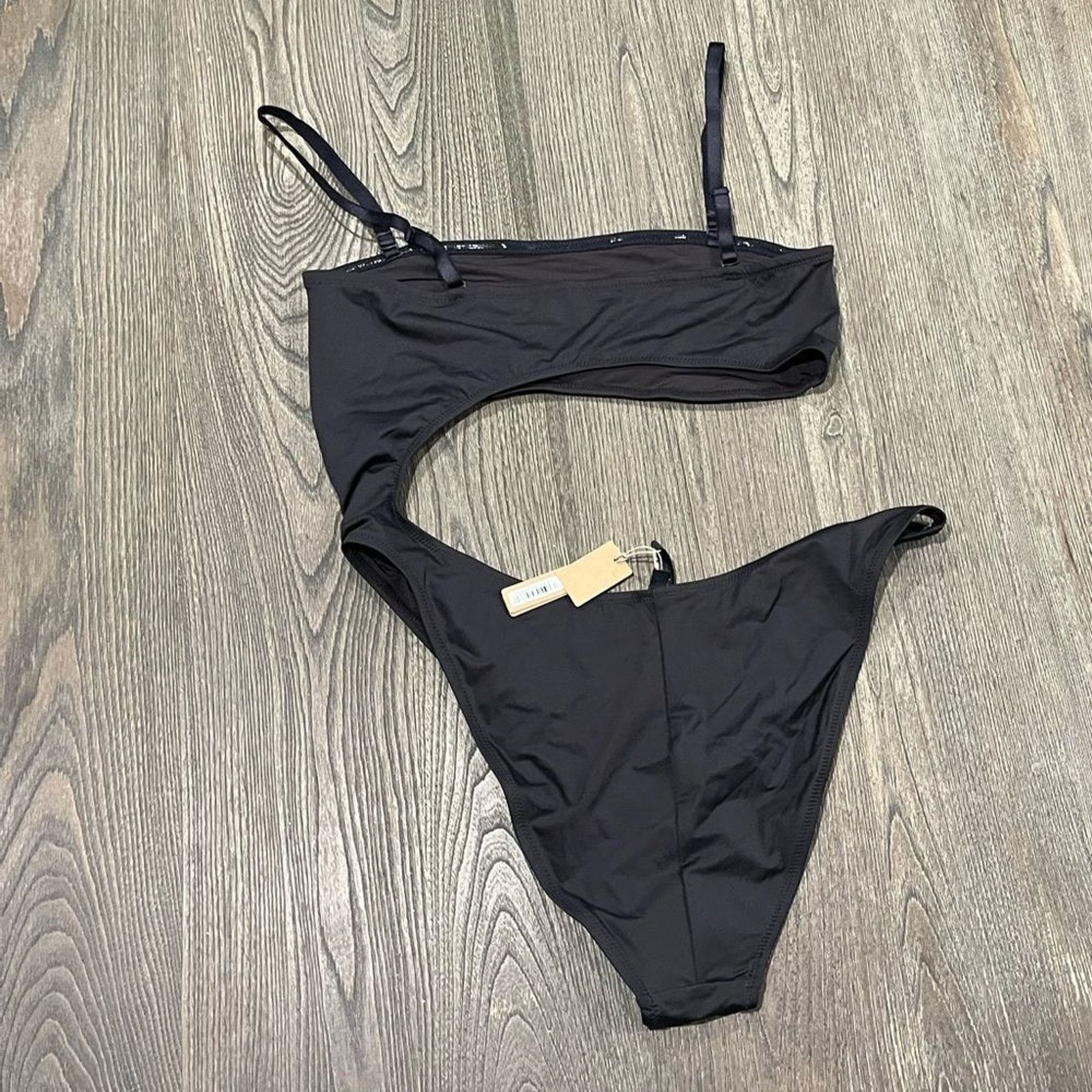 SKIMS NWT Skims Swim Strapless Monokini Cut-Out Swimwear 2X Size ONE SIZE - 3 Thumbnail