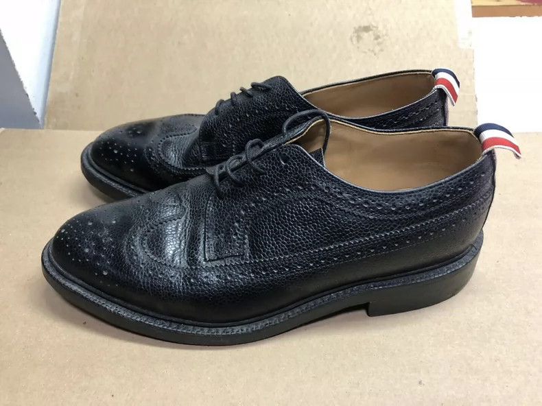 Thom Browne Thom Browne Black leather shoes Size US 9.5 / EU 42-43 - 1 Thumbnail