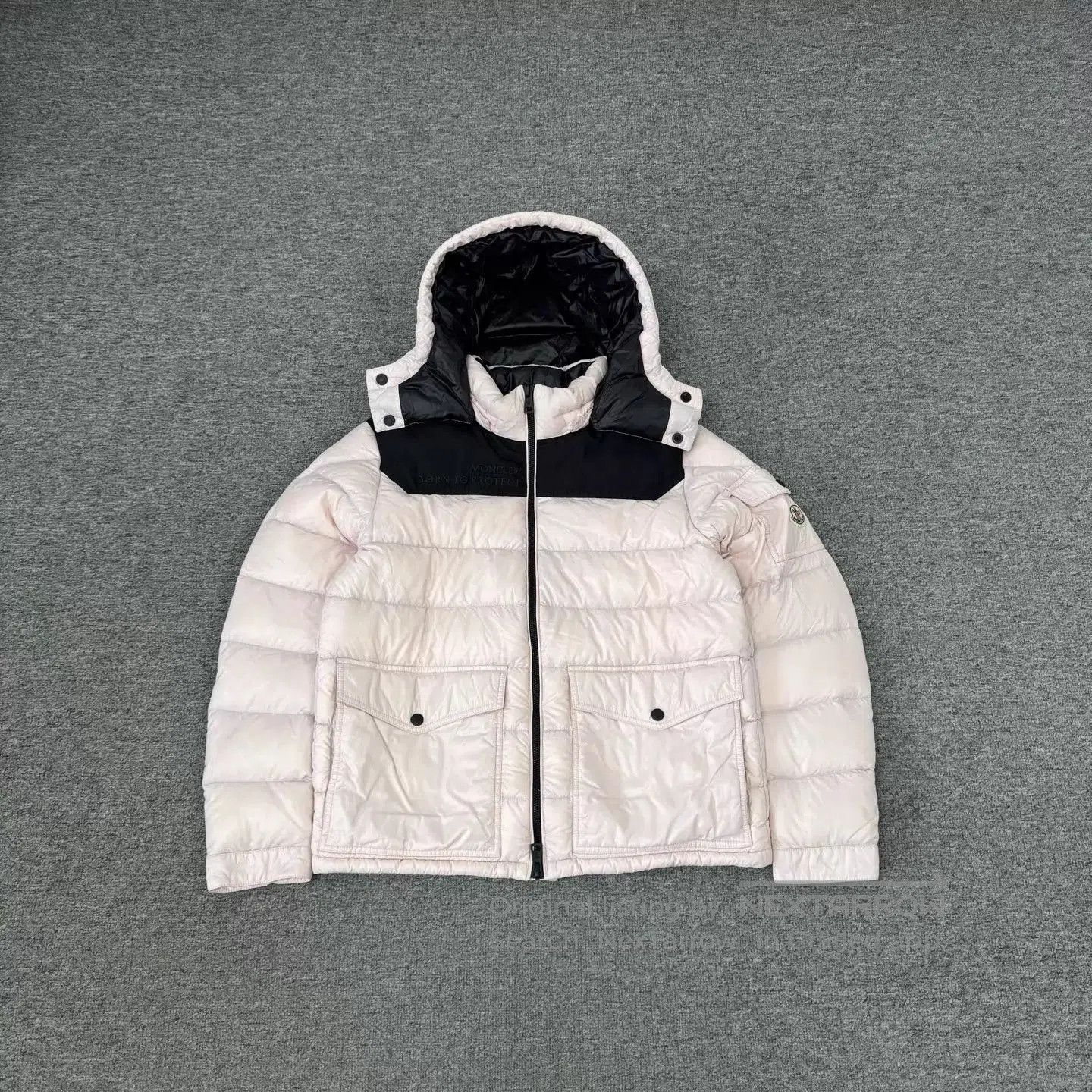 Moncler Pink Hooded Puffer Jacket Size S. Size US S / EU 44-46 / 1 - 1 Thumbnail