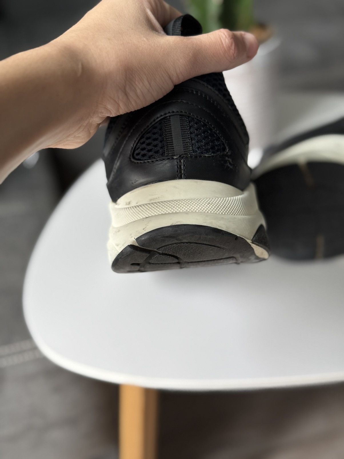 Dior DIOR B22 Reflective Sneakers Leather Black Size US 10.5 / EU 43-44 - 21 Thumbnail