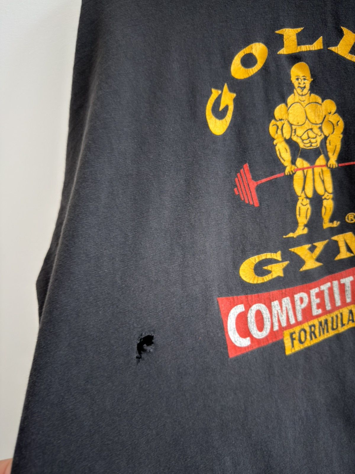 Vintage *RARE* VINTAGE 90s BODYBUILDING GOLD’S GYM COMPETITION TEE Size US XL / EU 56 / 4 - 3 Thumbnail