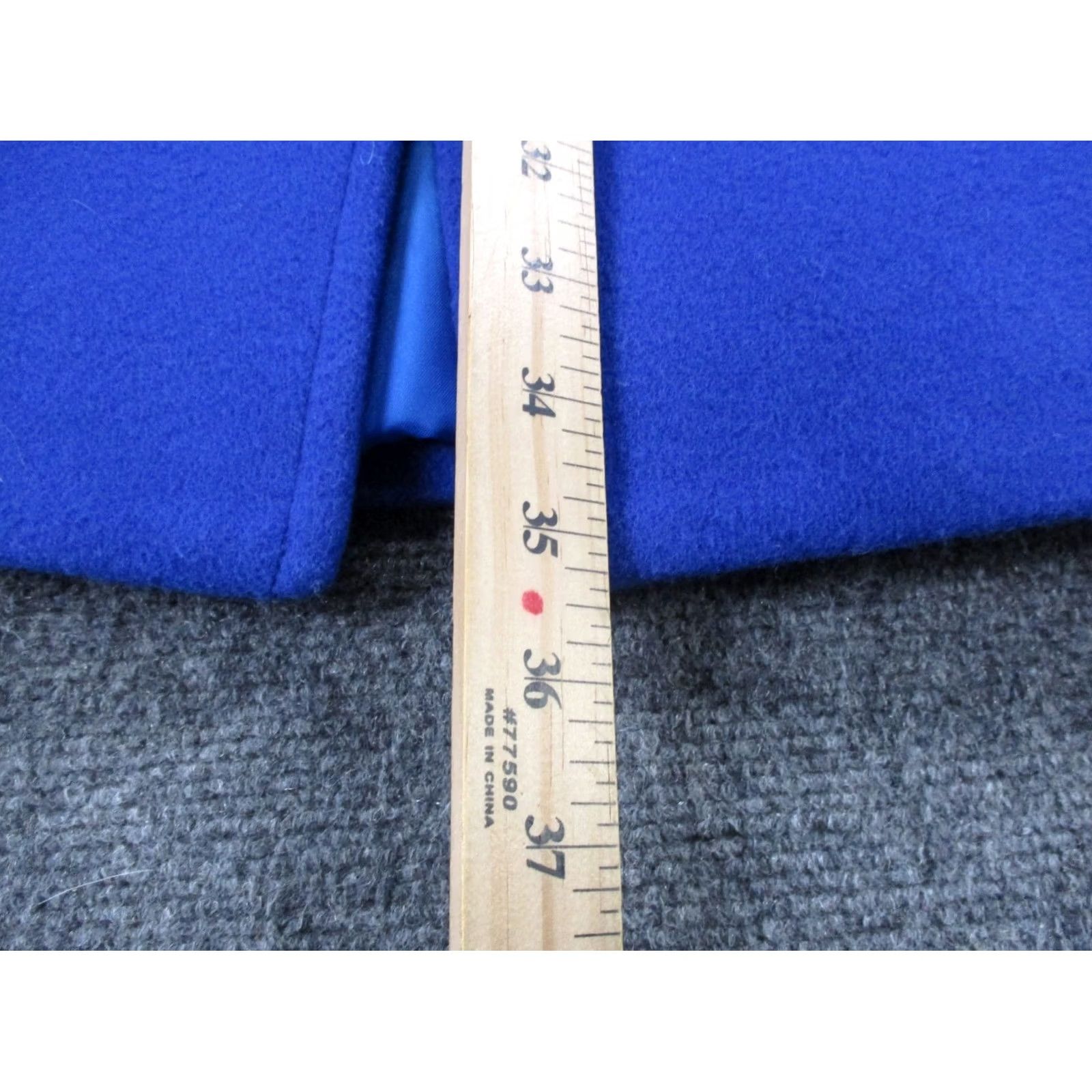 Vintage VINTAGE LL Bean Jacket Womens 6P Petite Blue Wool Parka Coat Long Button Pockets Mens Womens Boys Girls Size M / US 6-8 / IT 42-44 - 4 Thumbnail