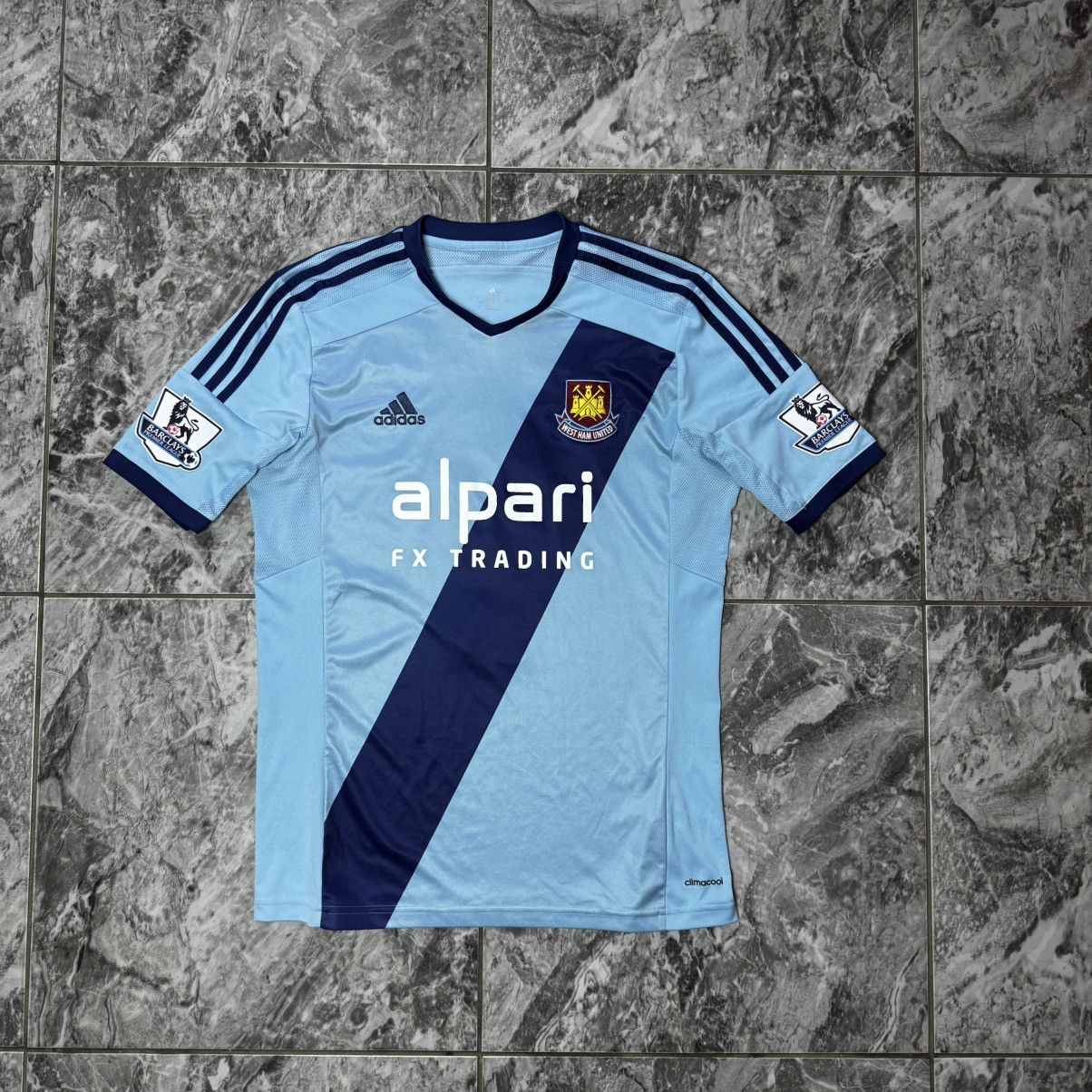 Adidas WEST HAM 2014 2015 ADIDAS AWAY FOOTBALL SOCCER SHIRT JERSEY Size US M / EU 48-50 / 2 - 1 Thumbnail