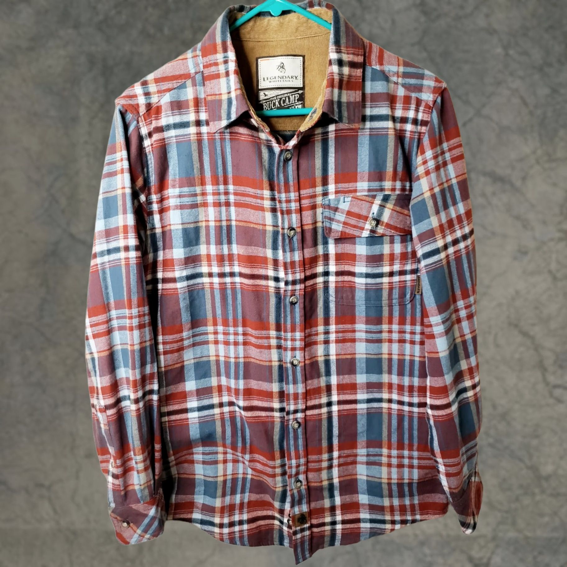 Vintage Legendary Whitetails Shirt Men's S Red Blue Flannel Buck Camp Outdoor Size US S / EU 44-46 / 1 - 1 Thumbnail