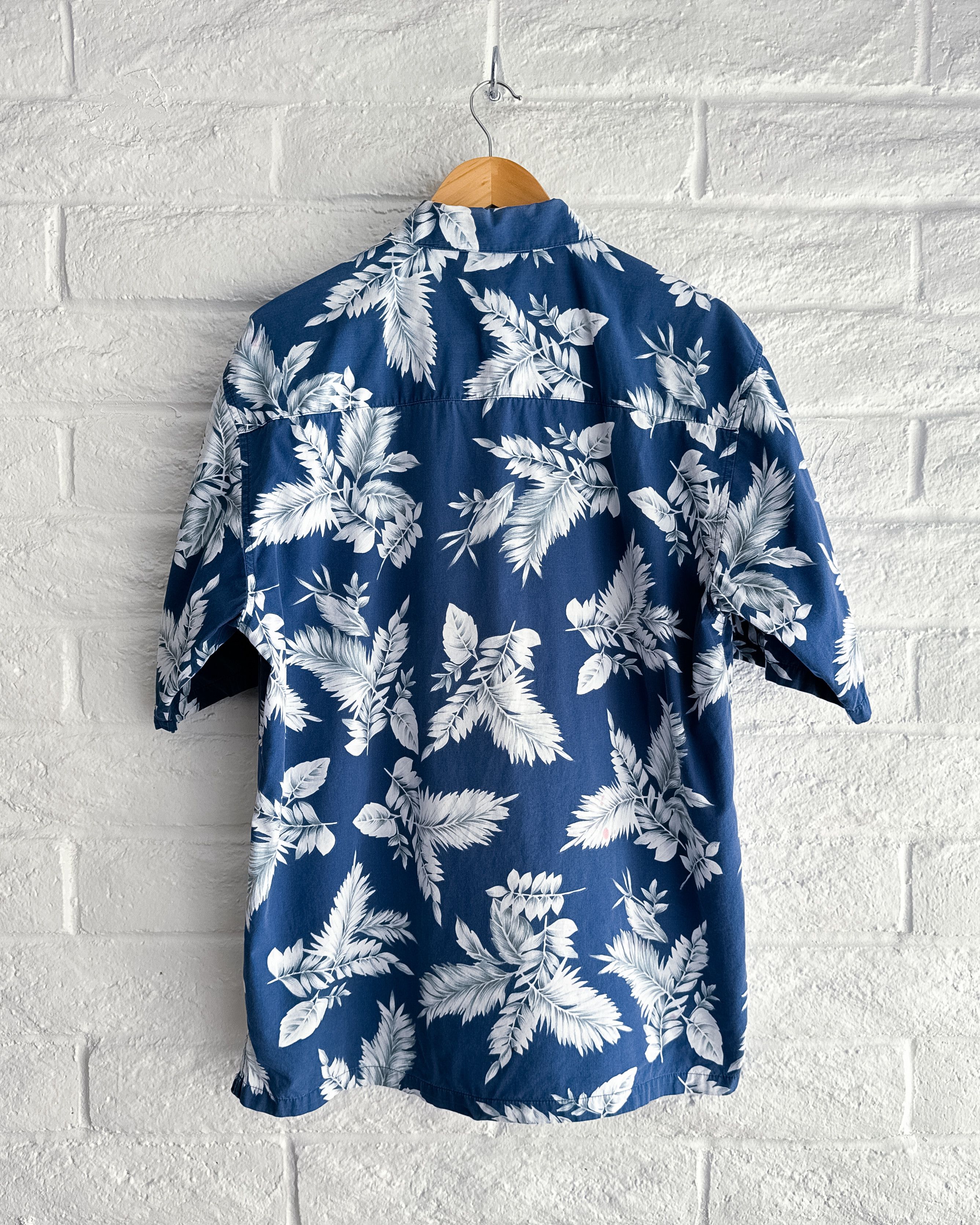 Ocean Pacific Vintage Ocean Pacific Botanical Hawaiian Shirt Blue Men's L Size US L / EU 52-54 / 3 - 3 Thumbnail