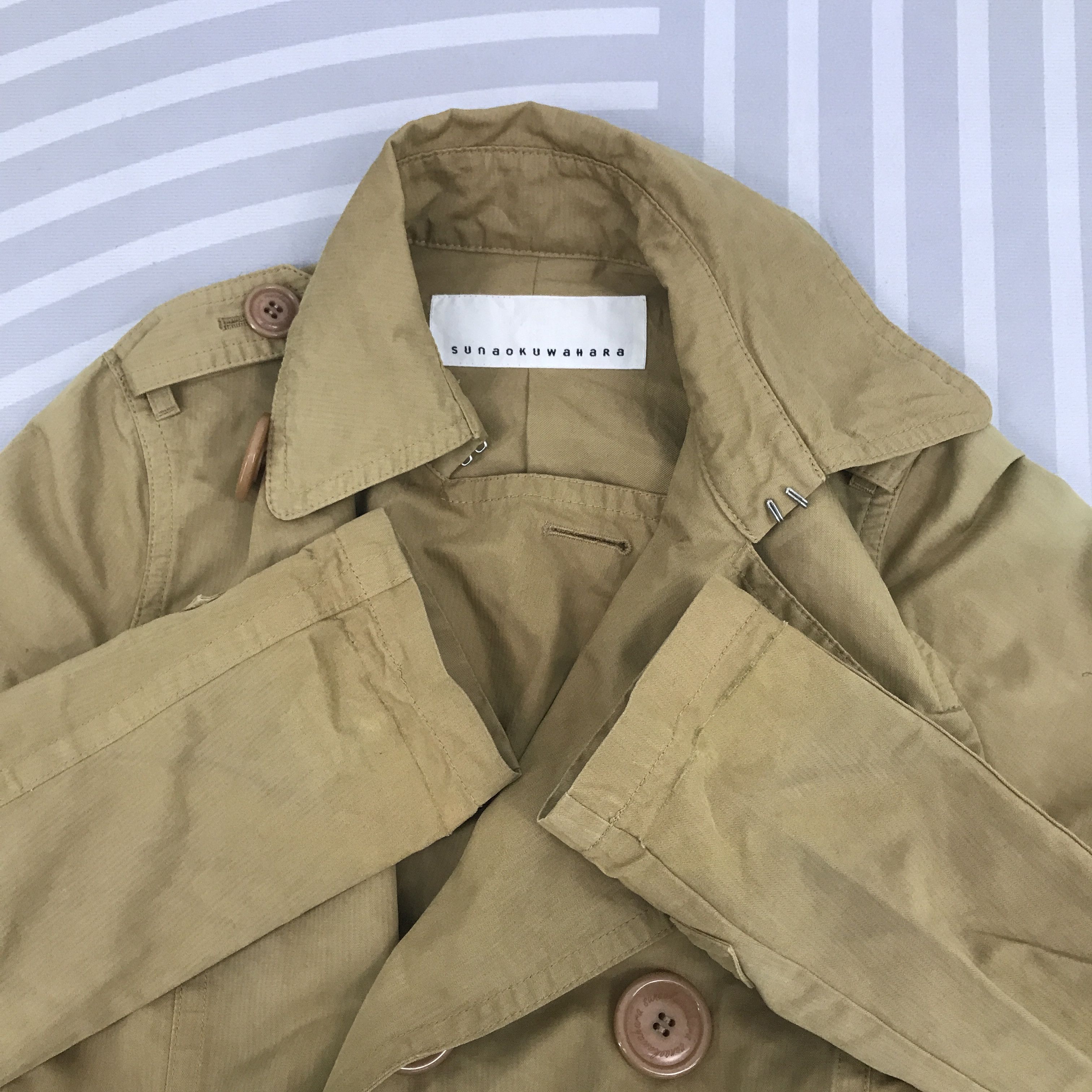 Issey Miyake × Japanese Brand × Vintage Vintage Sunaokuwahara By Issey Miyake button Faded Jacket Size US M / EU 48-50 / 2 - 7 Thumbnail