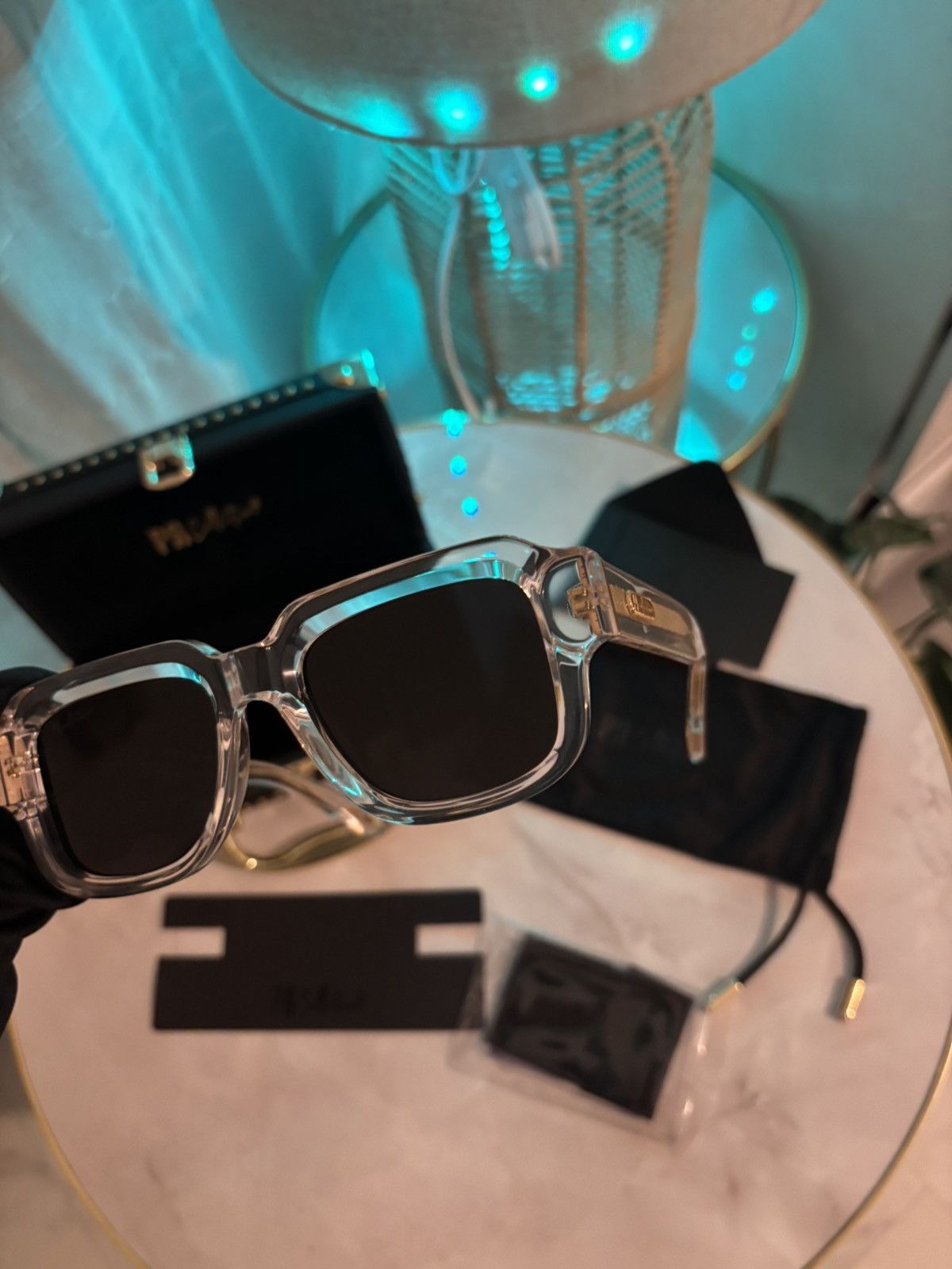 Other PR Collection Sunglasses – PR TYO XII – Transparent/Gold Size ONE SIZE - 2 Thumbnail