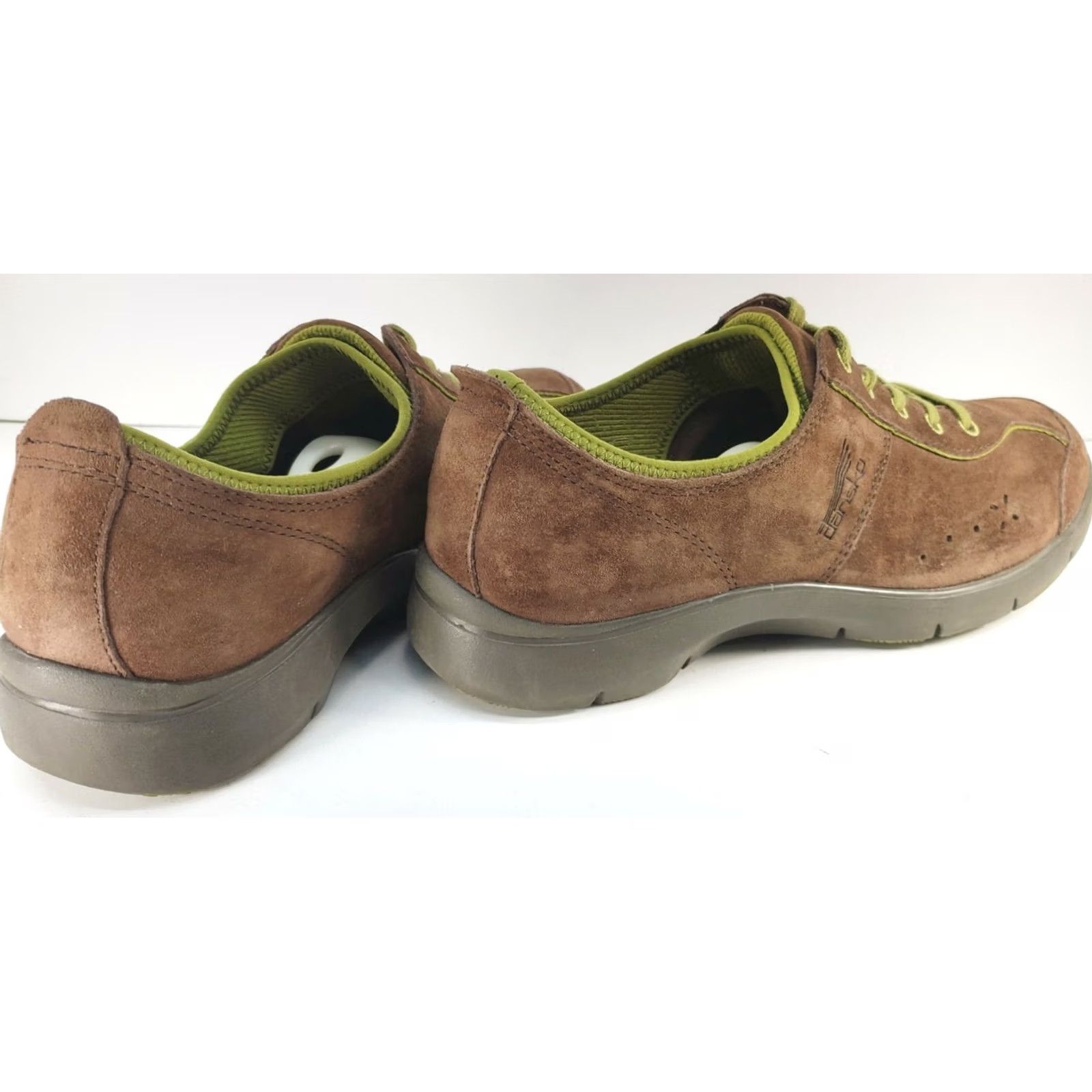 Dansko Dansko Elise Sneaker Shoes Brown Suede Green Low Top Size 9M 40EU 4401062000 Size M / US 6-8 / IT 42-44 - 4 Thumbnail