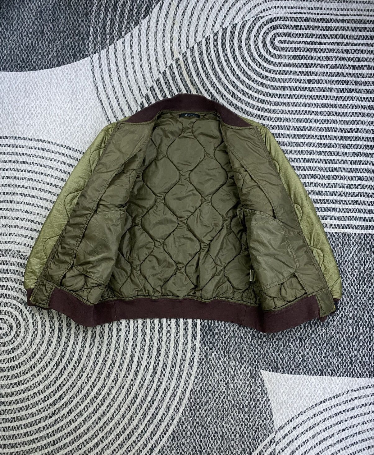 Johnbull 🔥STEAL Vintage Johnbull Japan Quilted Green Bomber Jacket Size US L / EU 52-54 / 3 - 5 Thumbnail