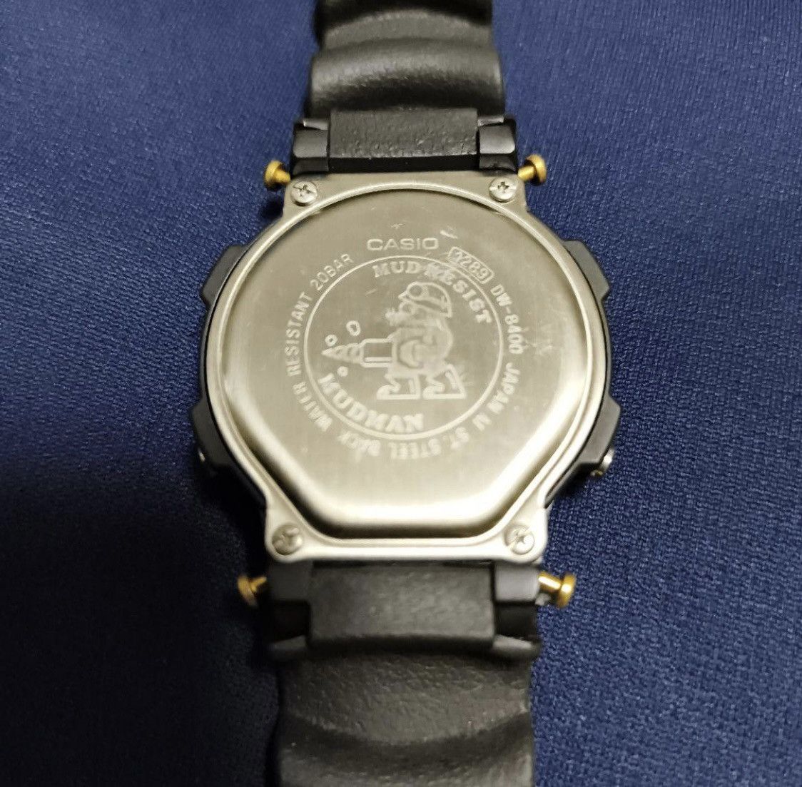 Casio Rare Vintage Casio G-SHOCK DW-8400 MUDMAN Black Gold Japan Size ONE SIZE - 6 Thumbnail