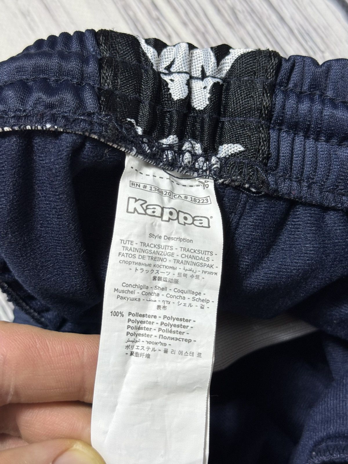Kappa Kappa Track Pants Original Blue Size M Side Stripe Size US 32 / EU 48 - 2 Thumbnail