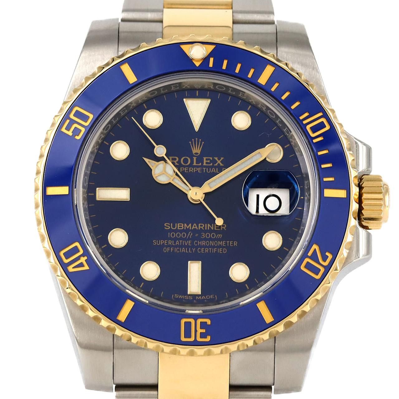 Rolex Rolex Rolex Submariner Date Stainless Steel Yellow Gold Automatic Metal Automatic 116613LB DUTY FREE for USA Size ONE SIZE - 1 Thumbnail