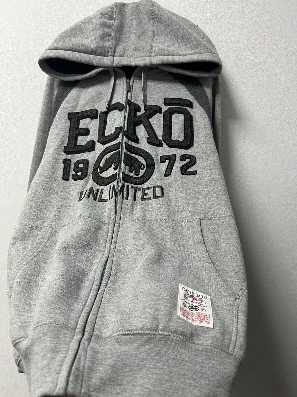 Ecko Unltd. Vintage Ecko Unltd Big Logo Rap Zip Up Hoodie Y2K Size US XL / EU 56 / 4 - 2 Thumbnail