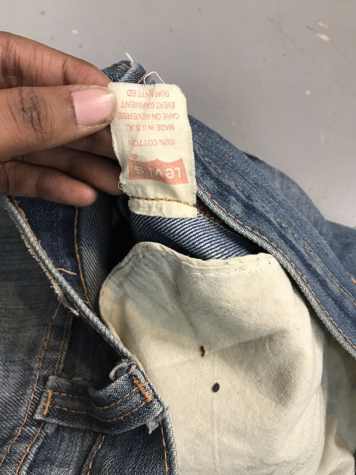 Levi's × Vintage Vintage Levi’s Strauss & co. Red tab 501 denim Size US 30 / EU 46 - 7 Thumbnail