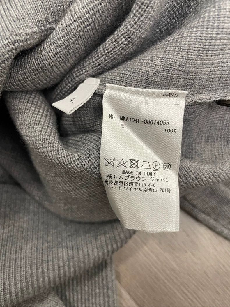 Thom Browne Thom Browne Size 4 Gray embroidered puppy wool round-neck Size S / US 4 / IT 40 - 6 Thumbnail