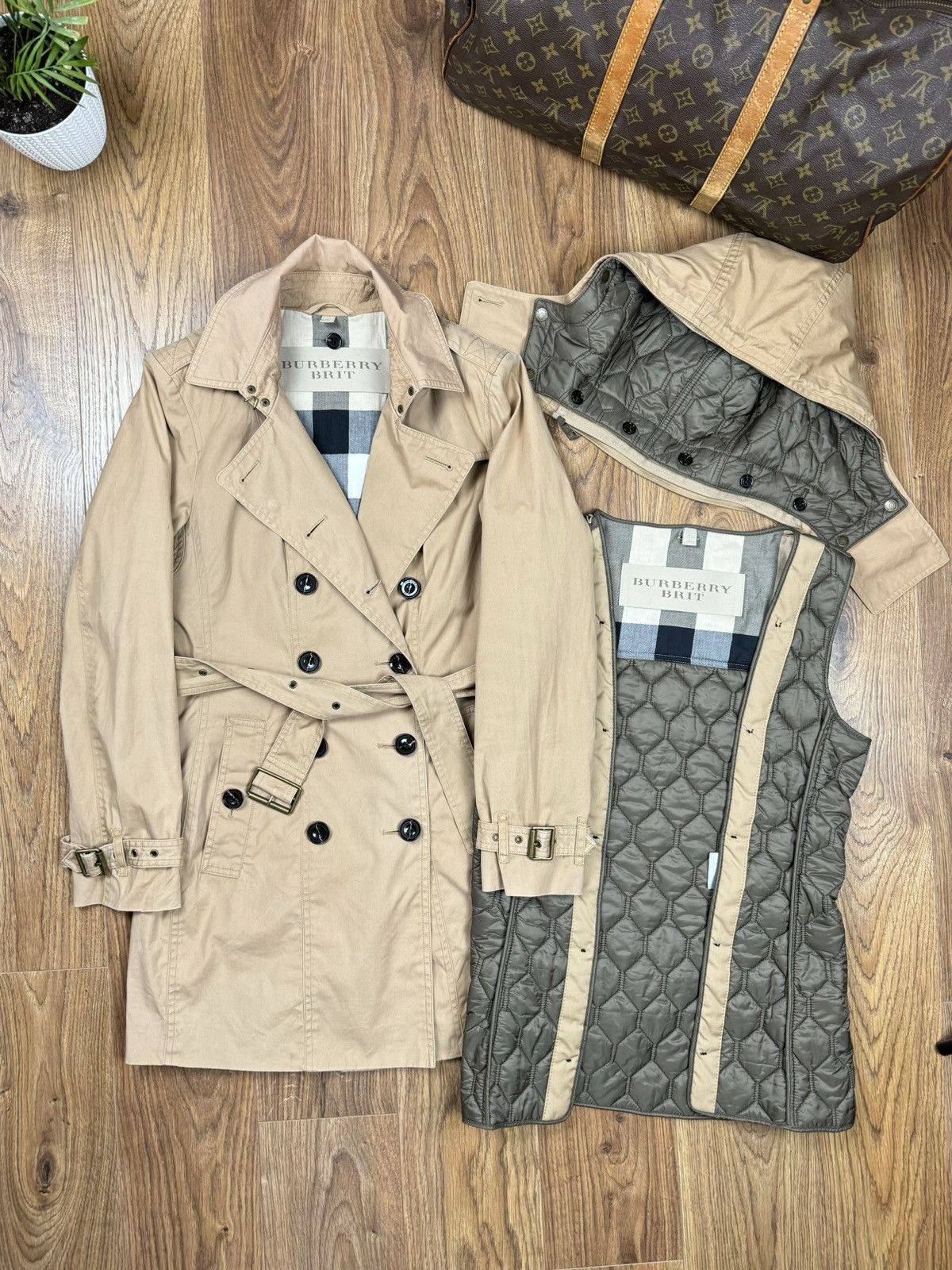 Burberry Rare trench coat Burberry original luxury streetwear item Size S / US 4 / IT 40 - 4 Thumbnail