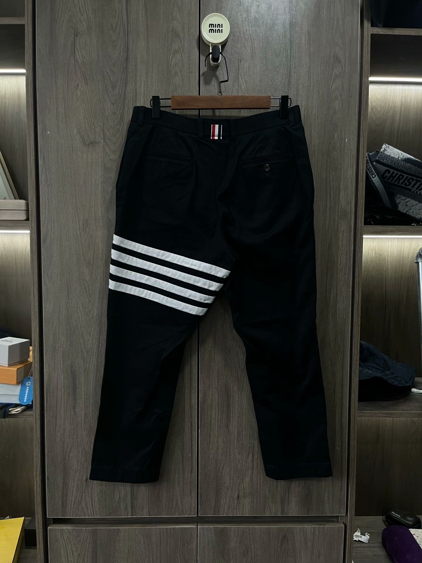 Thom Browne Thom Browne 4-Bar Stripe Cotton Trousers Size US 30 / EU 46 - 1 Thumbnail