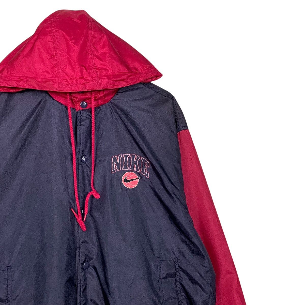 Nike Vintage Nike Basketball Swoosh Hooded Windbreaker Jacket Size US M / EU 48-50 / 2 - 5 Thumbnail