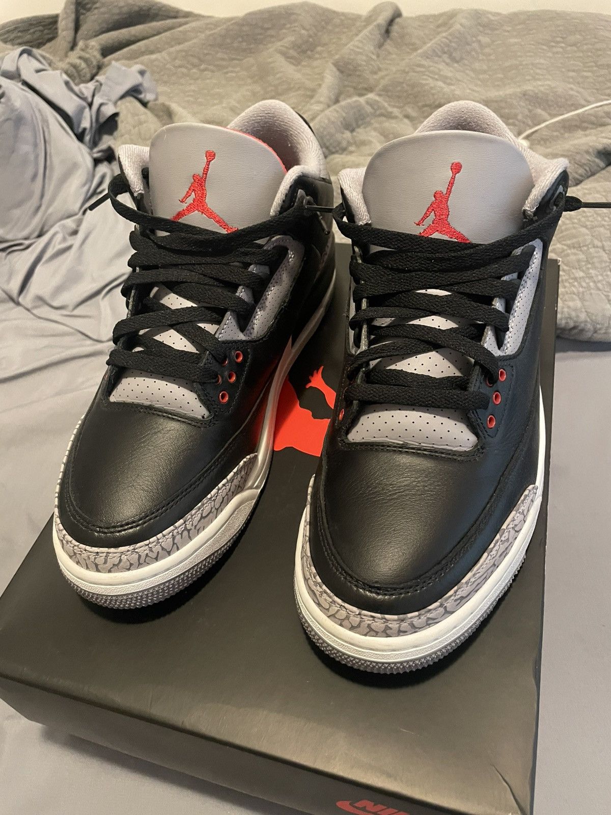 Jordan Brand Jordan 3 Black Cement (2024) Size US 10.5 / EU 43-44 - 7 Thumbnail