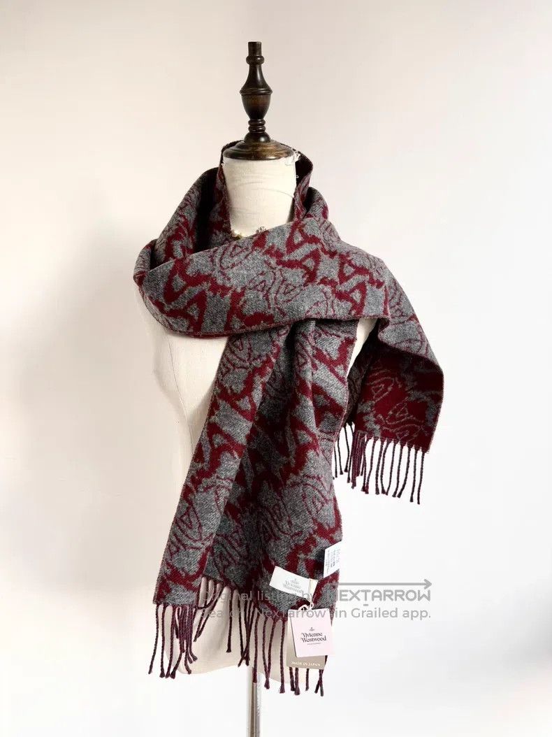Vivienne Westwood Vivienne Westwood Gray Red Double-sided Full-print Saturn Size ONE SIZE - 2 Thumbnail