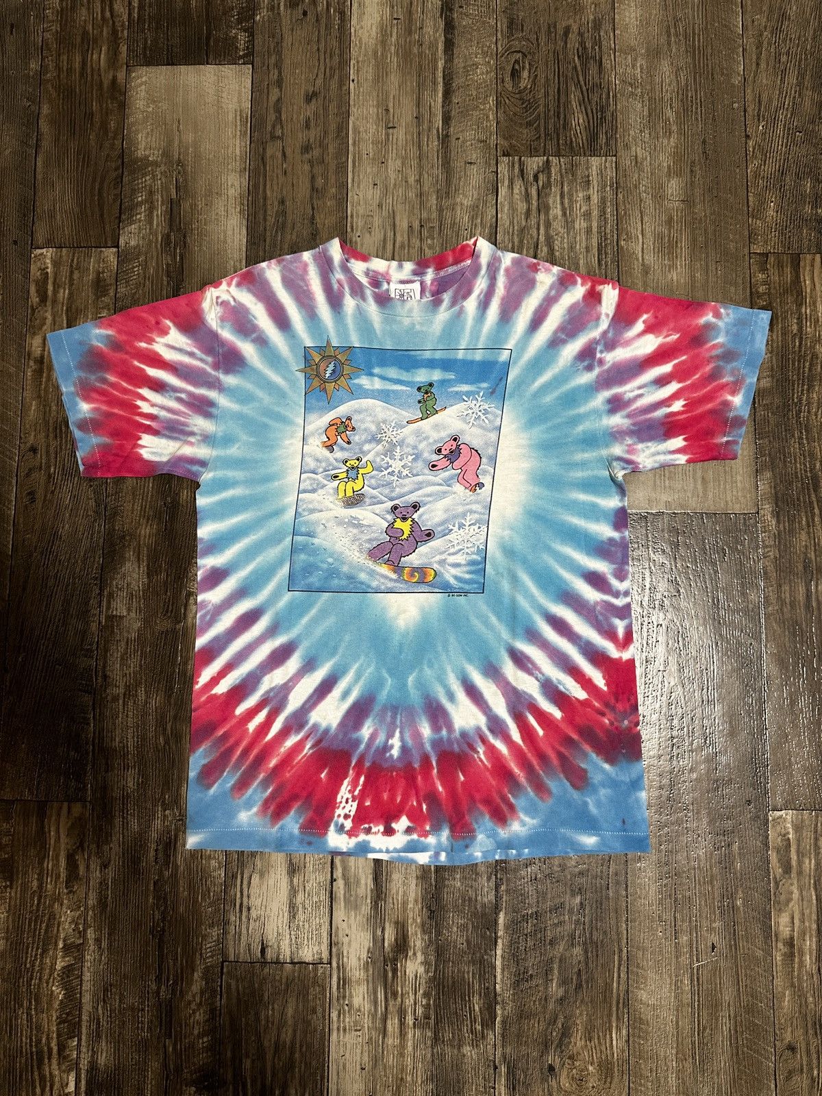 Grateful Dead Vintage 1990 Grateful Dead Snowboarding Bears Tee Size US L / EU 52-54 / 3 - 1 Thumbnail