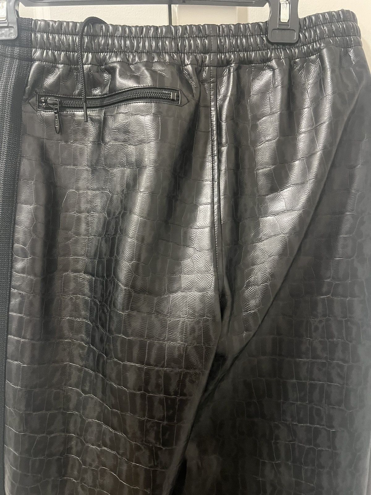 Needles Needles Faux Leather Embossed Printed Track Pants Size US 31 - 4 Thumbnail
