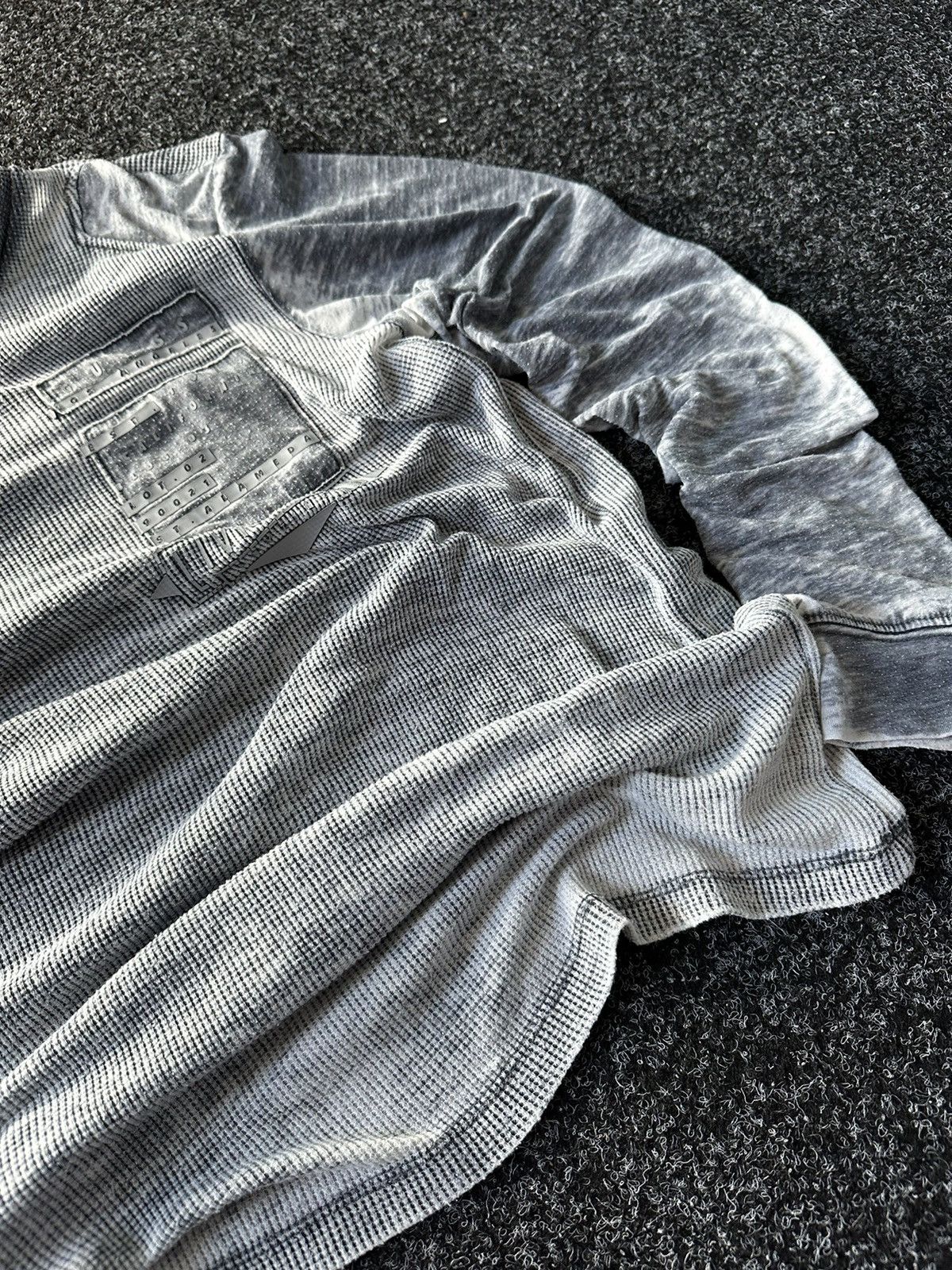 Guess 🚨Vintage GUESS CRAZY Big Logo Faded GRAY Y2K Opium RARE Size US L / EU 52-54 / 3 - 8 Thumbnail