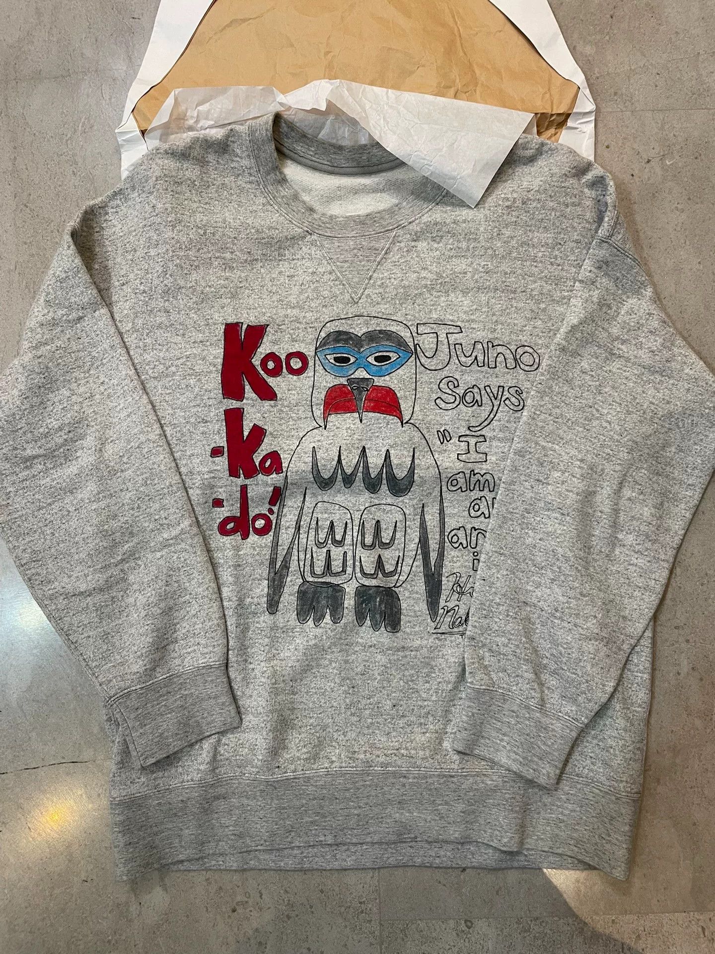 Visvim VISVIM Owl Graphic Crewneck Sweatshirt Size US L / EU 52-54 / 3 - 1 Thumbnail