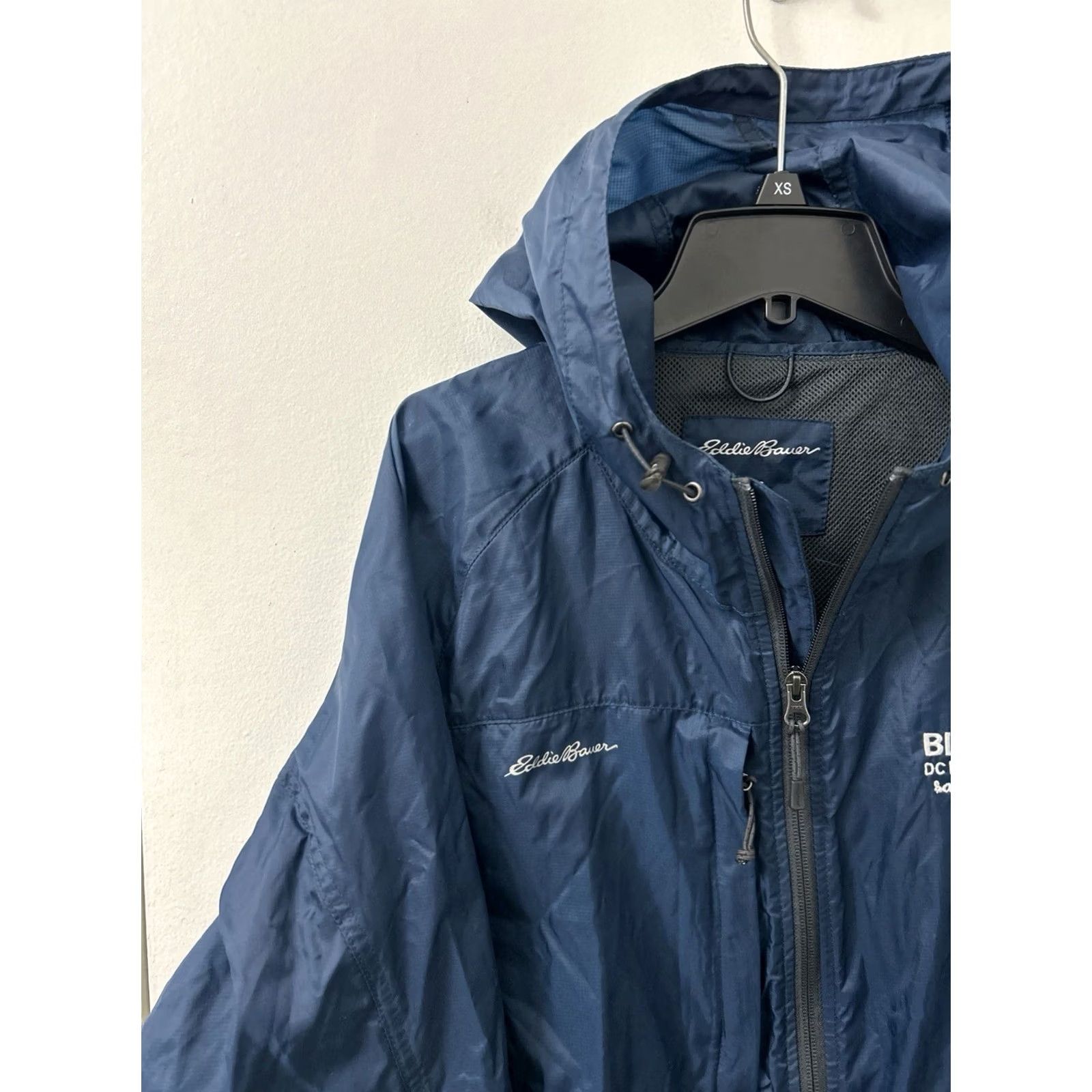 Eddie Bauer Eddie Bauer Rain Jacket Mens L Blue Lightweight Full Zip YKK Pockets Hooded Size US L / EU 52-54 / 3 - 4 Thumbnail