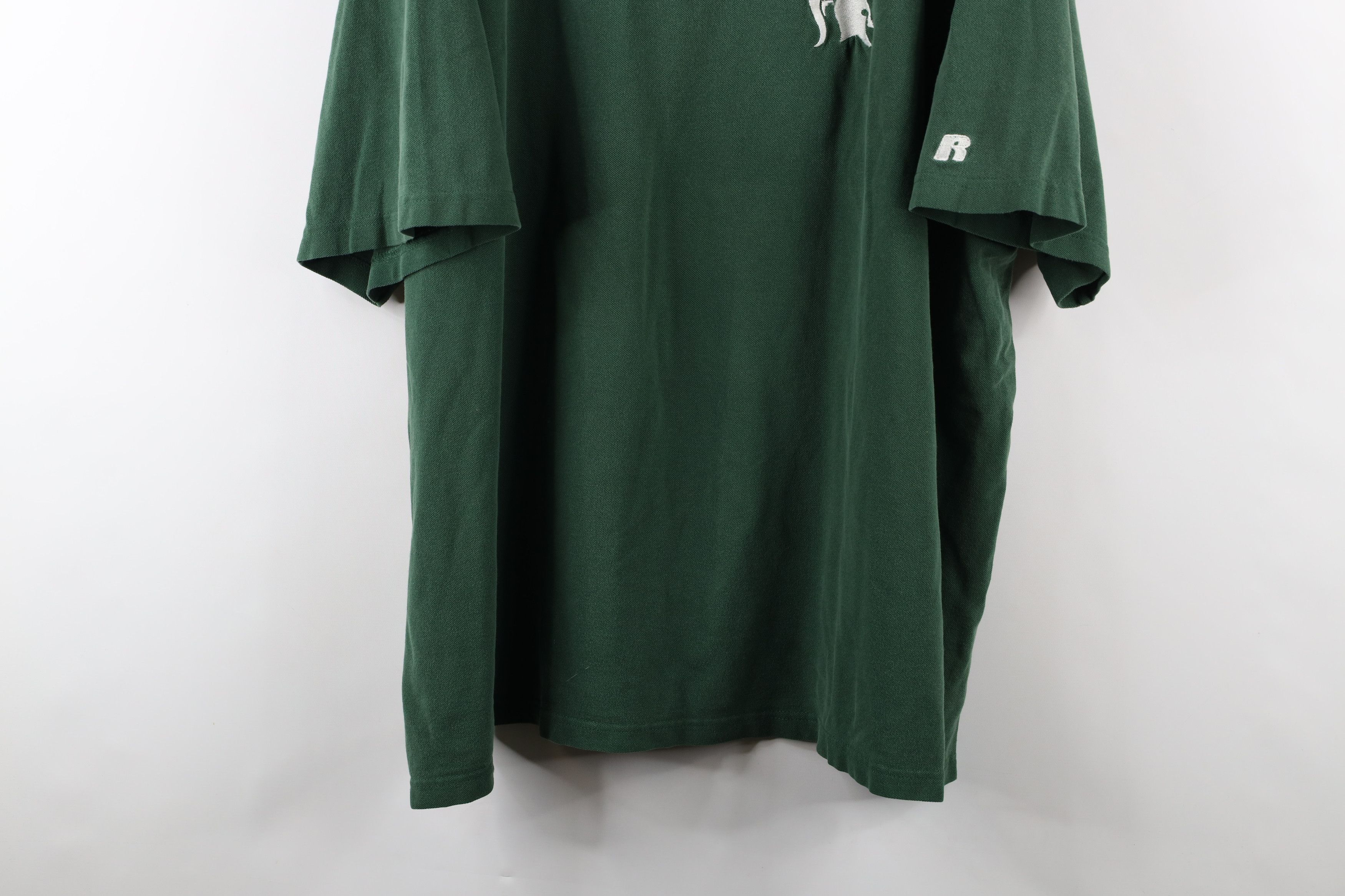 Russell Athletic × Vintage Vintage 90s Russell Athletic Michigan University Polo Shirt Size US XXL / EU 58 / 5 - 3 Thumbnail