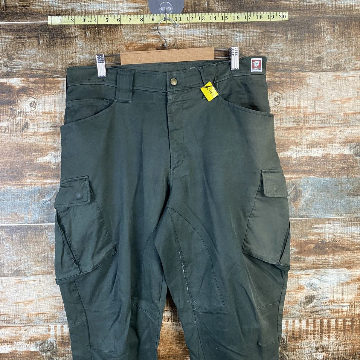 Japanese Brand DL Bull Bros Green Cargo Multipocket Pants #C901 Size US 32 / EU 48 - 4 Thumbnail
