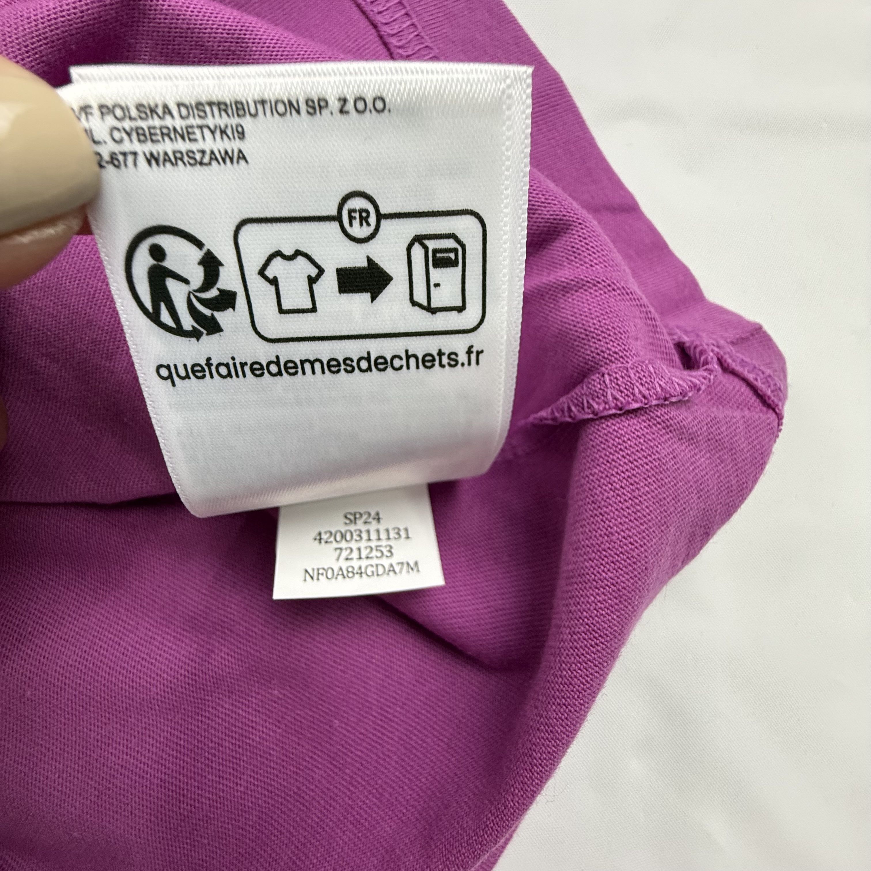 The North Face The North Face Mens Purple Short Sleeve Cotton Logo T-Shirt Size US XL / EU 56 / 4 - 7 Thumbnail