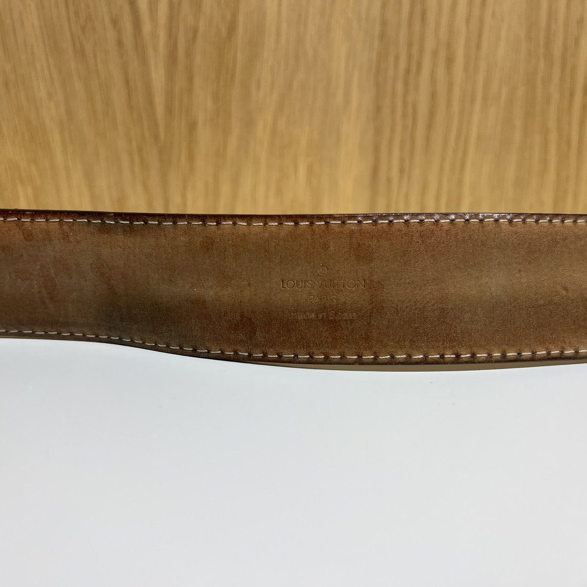 Louis Vuitton 🔹Louis Vuitton Inventeur Metal Buckle Leather Belt Size ONE SIZE - 3 Thumbnail