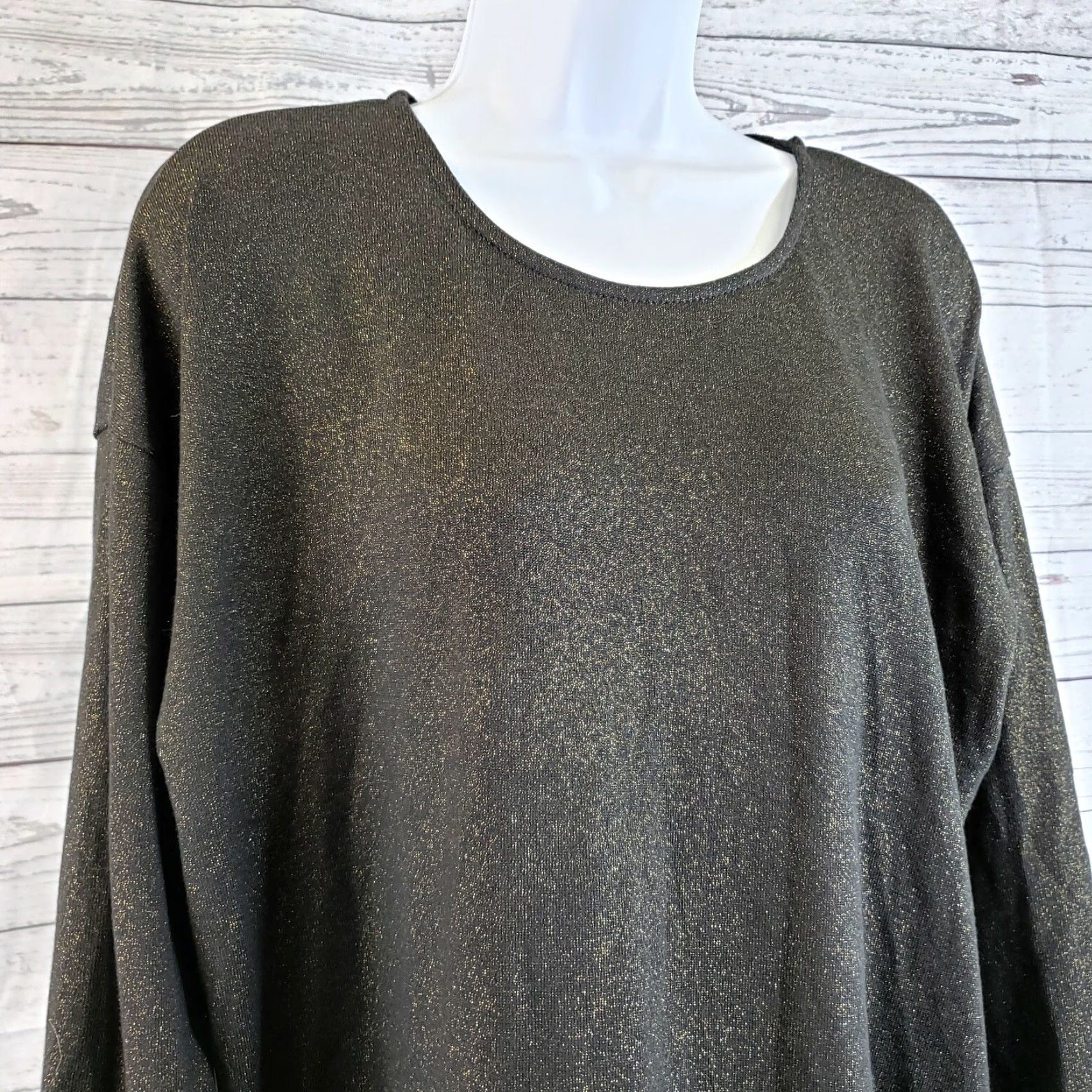 Vintage Bobeau Pullover Sweater Shirt Woman Black Medium Long Sleeve Vintage No (adjusted?) Size M / US 6-8 / IT 42-44 - 3 Thumbnail