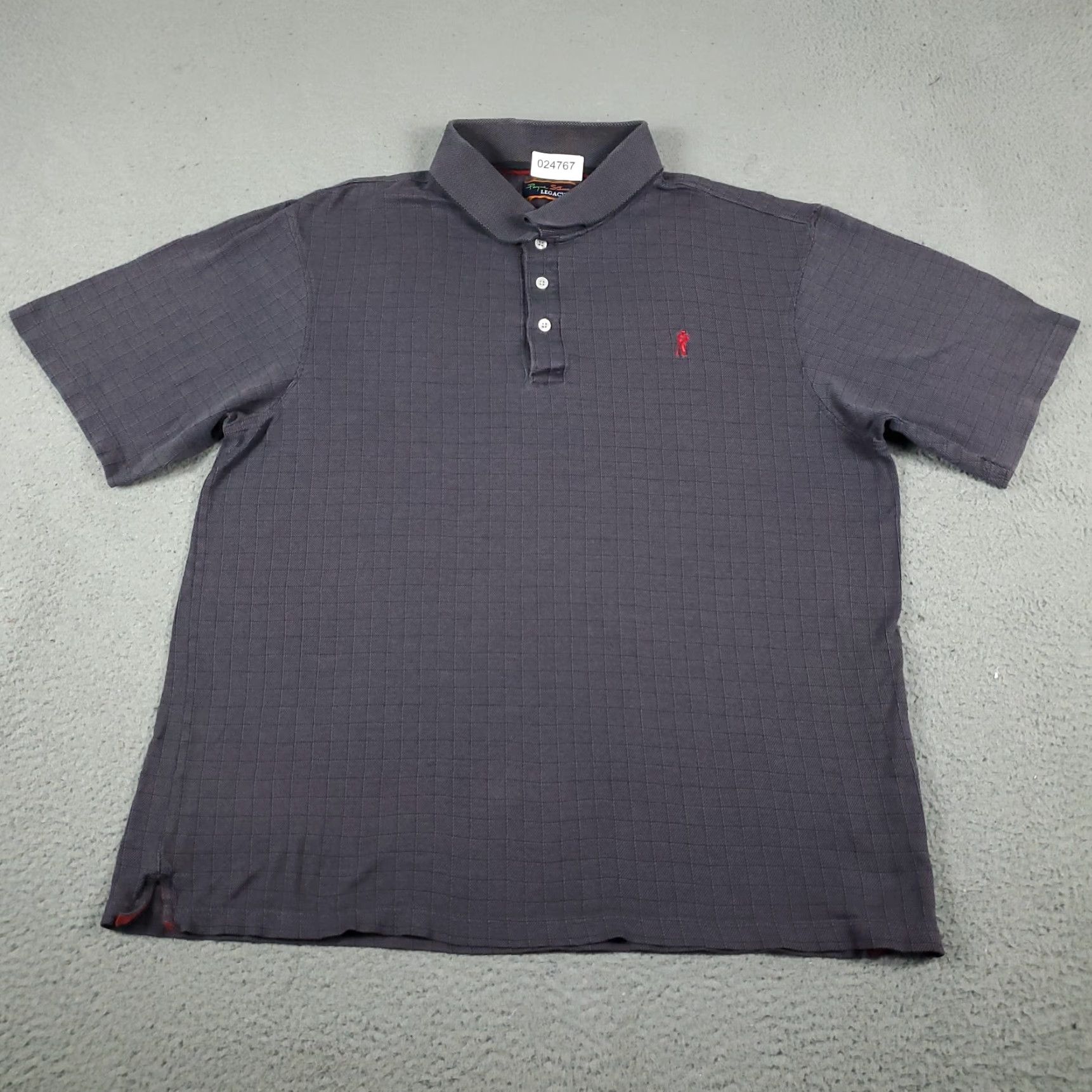 Vintage Payne Stewart Polo Shirt Mens Large Gray Check Golf Casual Short Sleeve Size US L / EU 52-54 / 3 - 3 Thumbnail