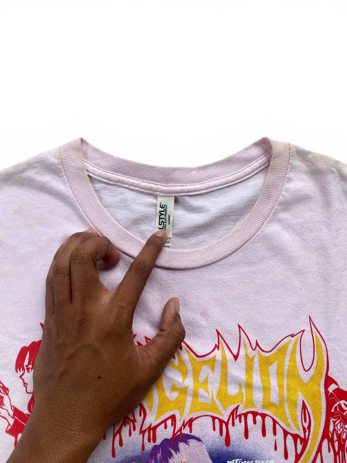 Japanese Brand Rare Neon Genesis Evangelion Waifu Tee Love is Destructive Size US XL / EU 56 / 4 - 4 Thumbnail