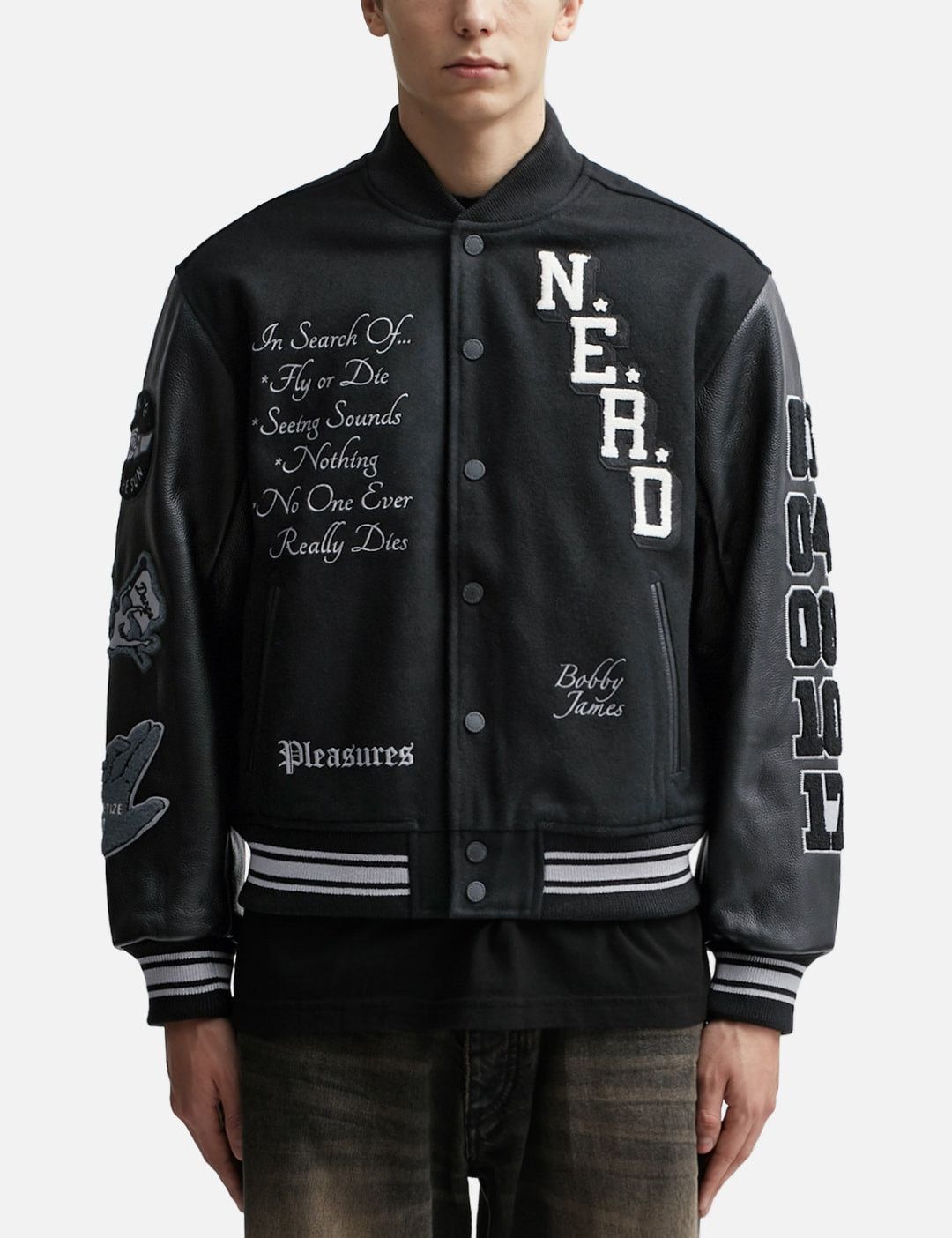 Pleasures N.E.R.D. Varsity Jacket - Pleasures NERD Tour Merch Pharrell Size US M / EU 48-50 / 2 - 11 Thumbnail