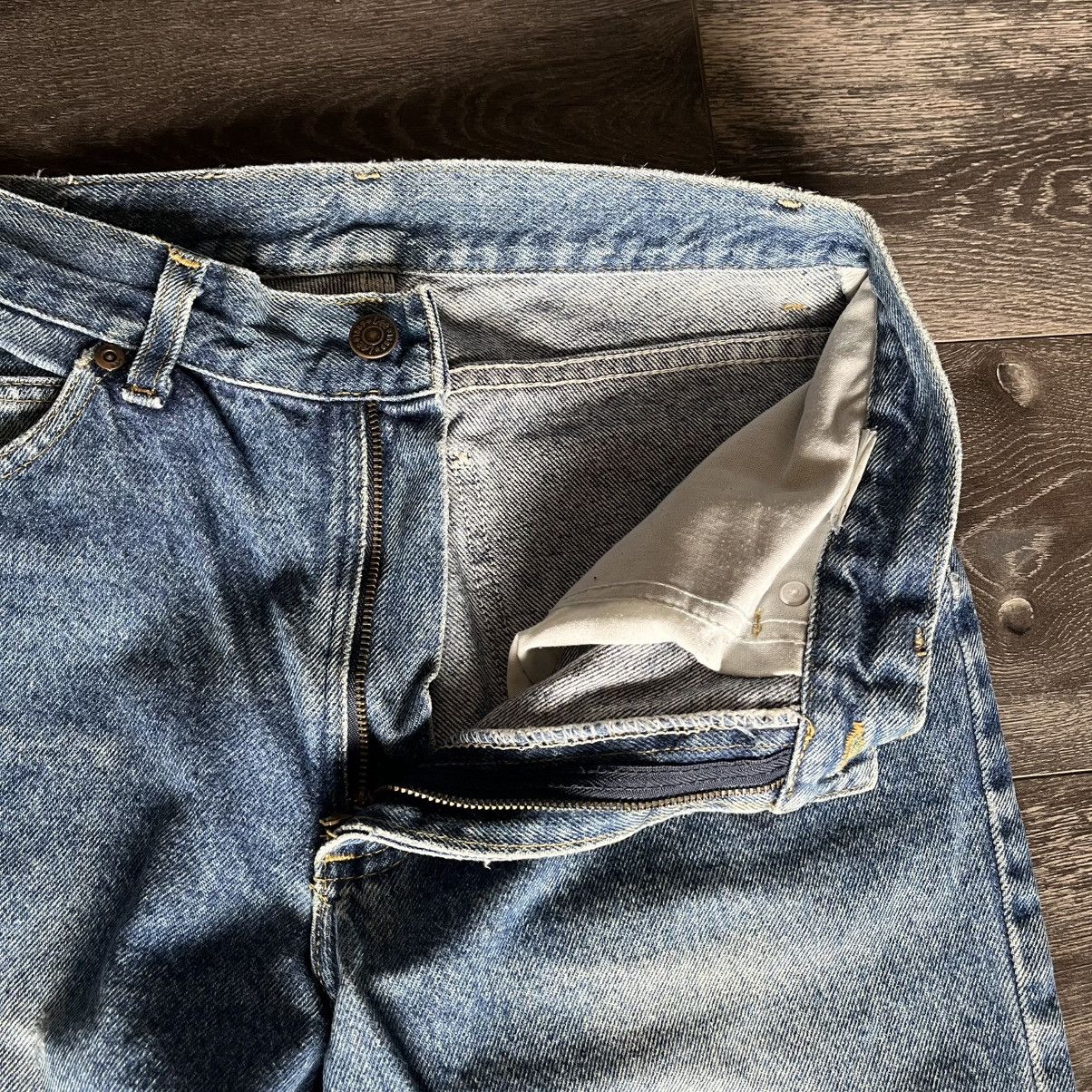 Lee Vintage 1990s Lee Straight Washed Distress Denim Jeans 29x32 Size US 29 - 9 Thumbnail
