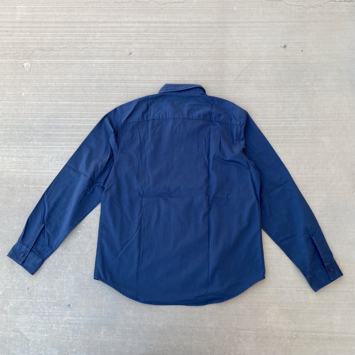 Supreme Supreme Racing Logo Work Button Up Shirt Navy 2019 Size US M / EU 48-50 / 2 - 3 Thumbnail
