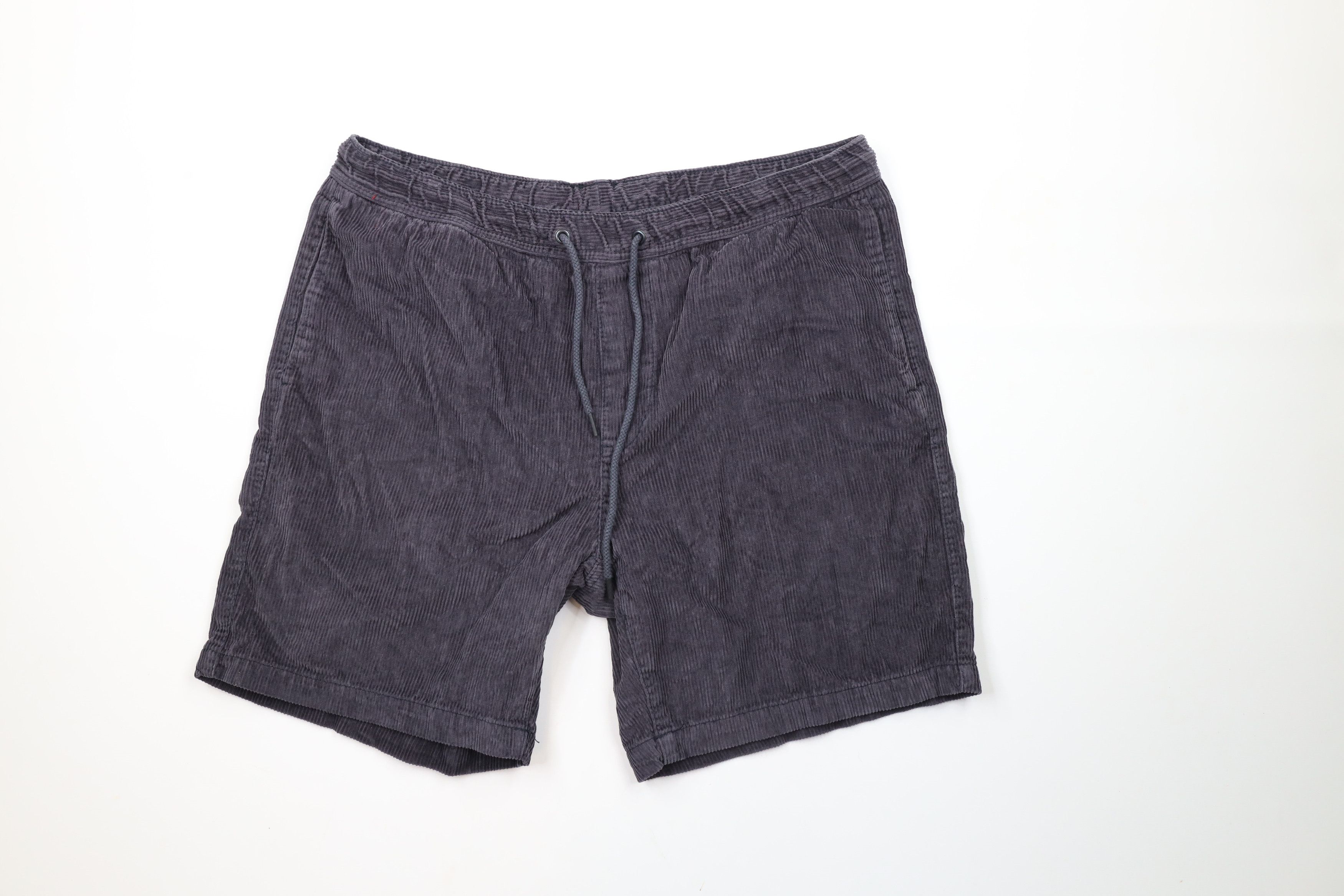 Vintage Vintage 90s Streetwear Knee Corduroy Shorts Gray Cotton Size US 36 / EU 52 - 1 Thumbnail