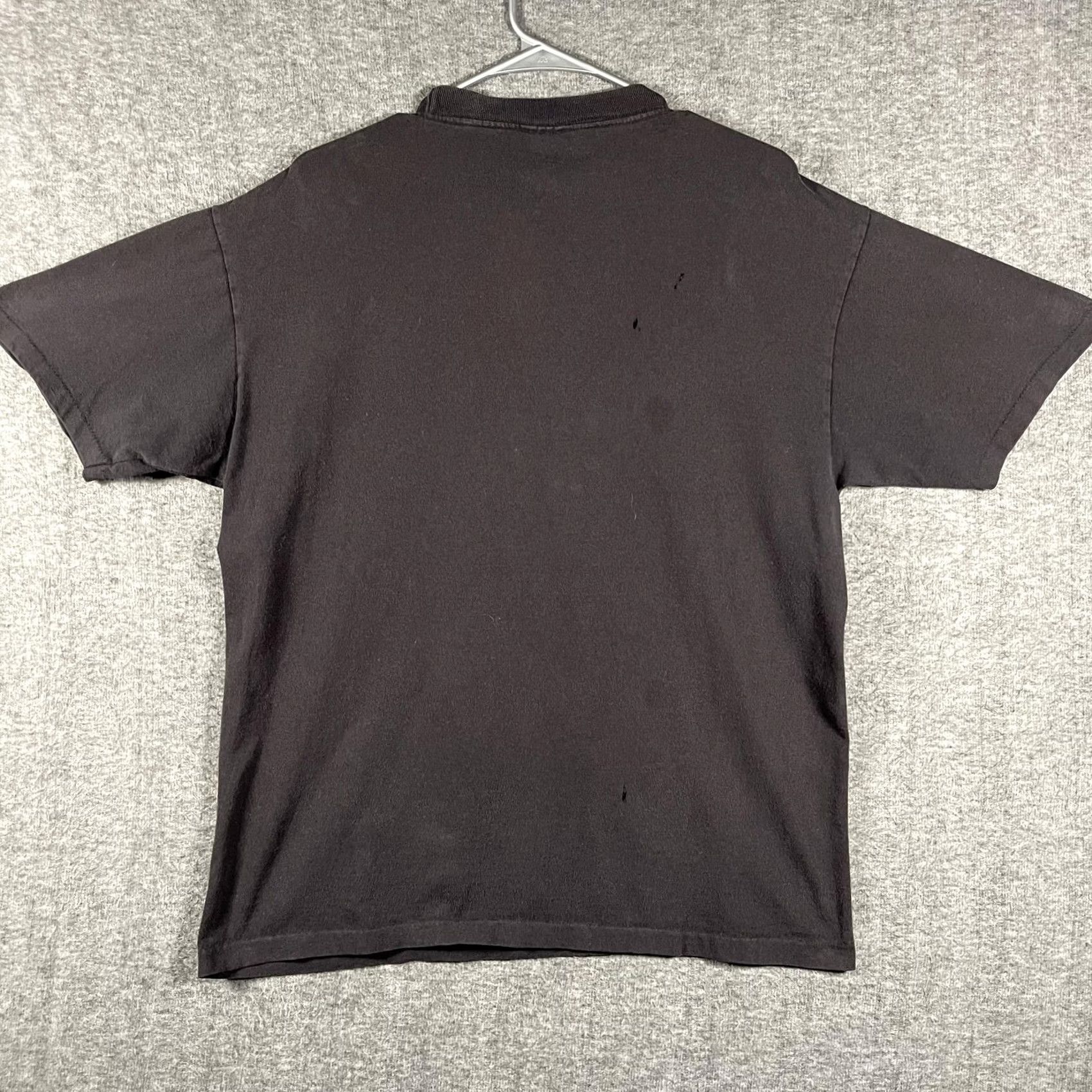 Habitat VINTAGE Habitat Shirt Mens Large Black Wolf Moon Graphic Tee Made USA 1990 Size US L / EU 52-54 / 3 - 2 Thumbnail