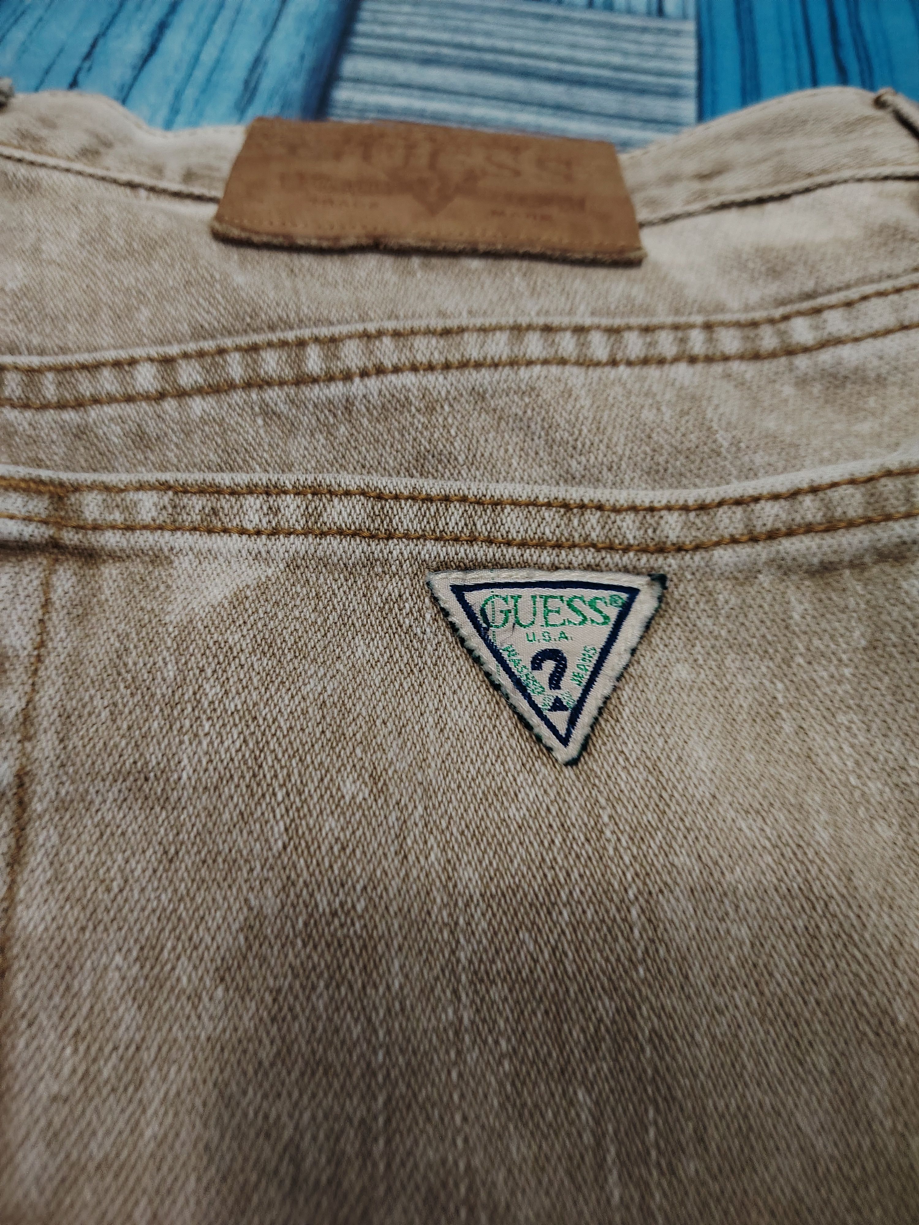 Guess Vtg 90's Guess u.s.a. Distressed Jeans Size US 33 - 18 Thumbnail