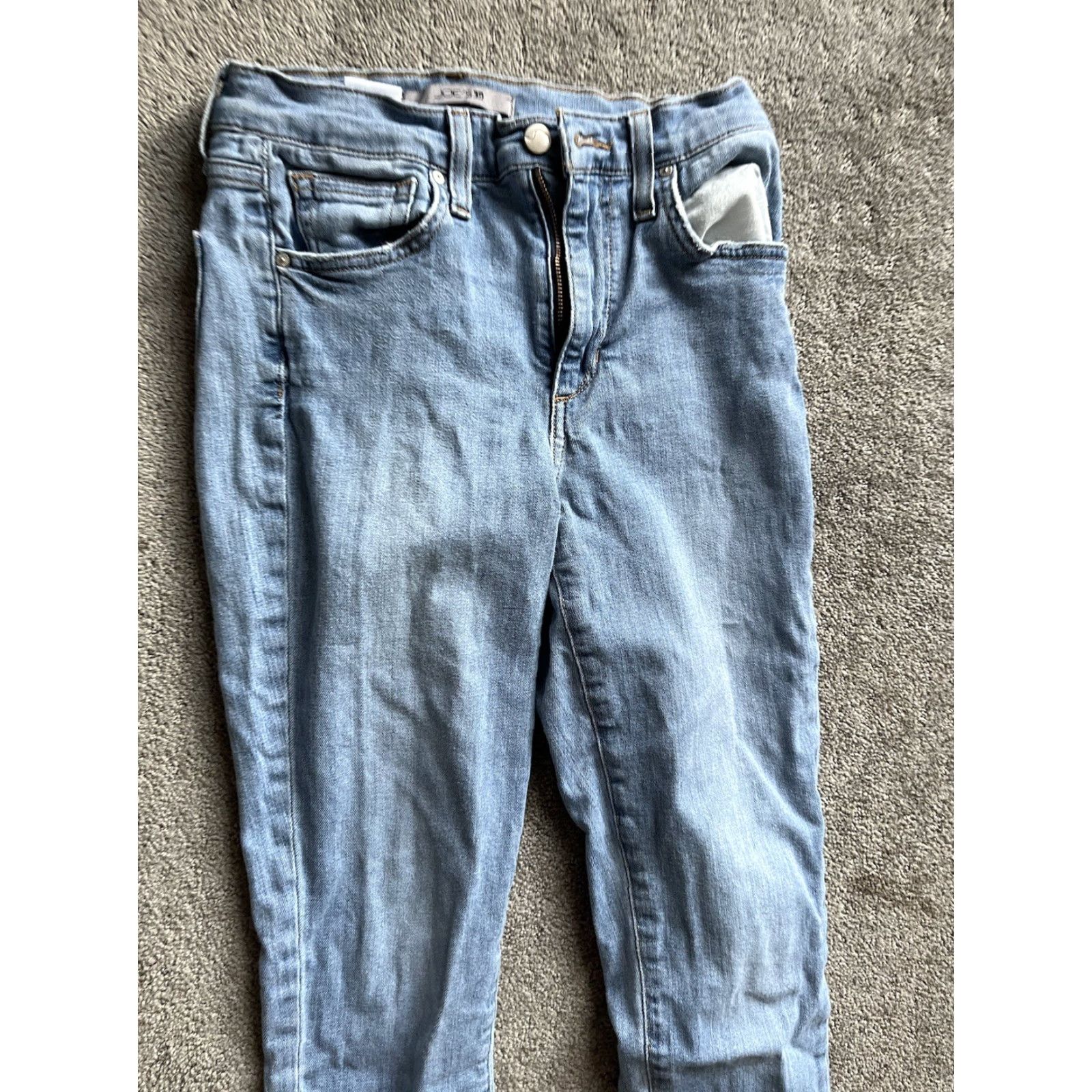 Vintage Joes Jeans Women Brenda High Rise Skinny Jeans 26 Blue Denim Cotton Elastane Slim 5-Pocket Design Size 26" / US 2 / IT 38 - 4 Thumbnail