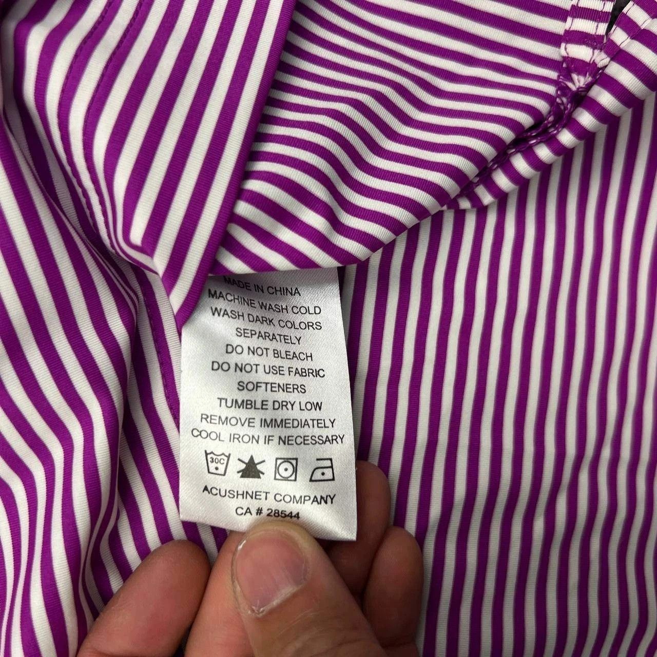 Footjoy FootJoy Golf Polo Shirt L Striped Short Sleeve Performance Size US L / EU 52-54 / 3 - 3 Thumbnail
