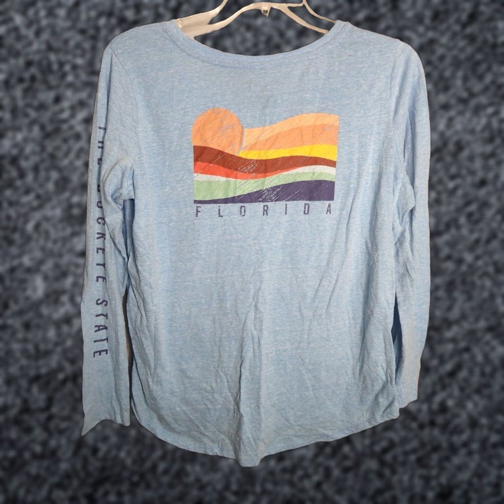 Vintage Womens XL State of Mine T-Shirt Florida "The Buckeye State" Funny Misprint Shirt Womens XL Blue Cotton Blend Logo State of Mine Vintage No Size XL / US 12-14 / IT 48-50 - 1 Thumbnail