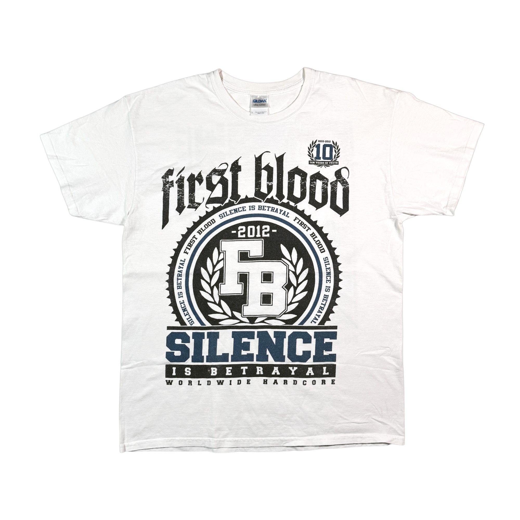 Band Tees First Blood Silence Is Betrayal 2012 T-shirt Hardcore Size US L / EU 52-54 / 3 - 1 Thumbnail