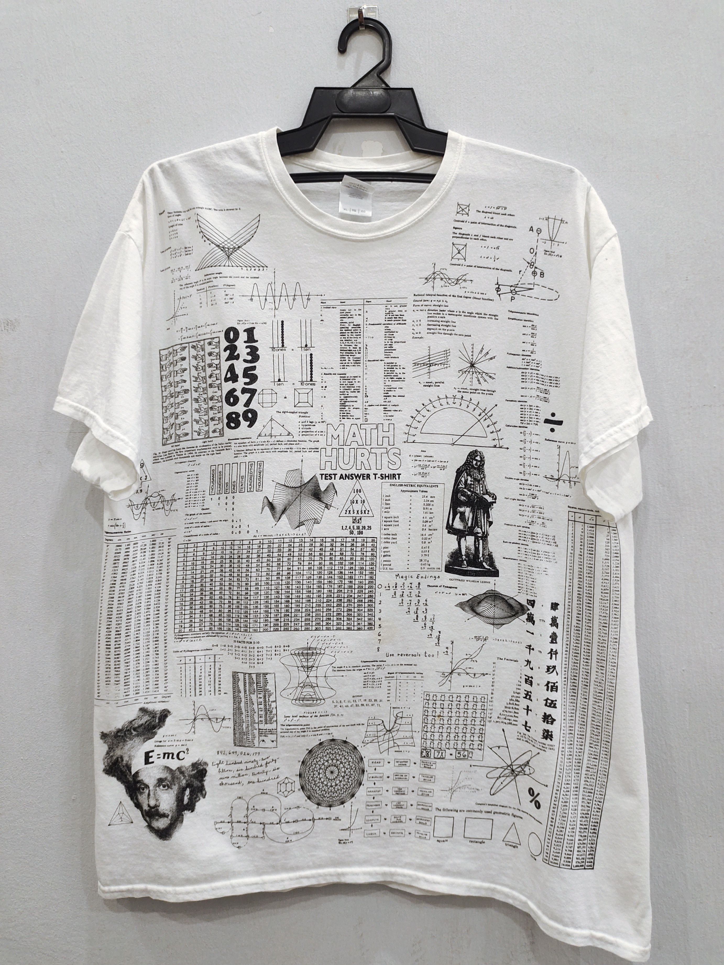 Vintage Vintage Math Hurts Test Answer Tee Size US XL / EU 56 / 4 - 1 Thumbnail